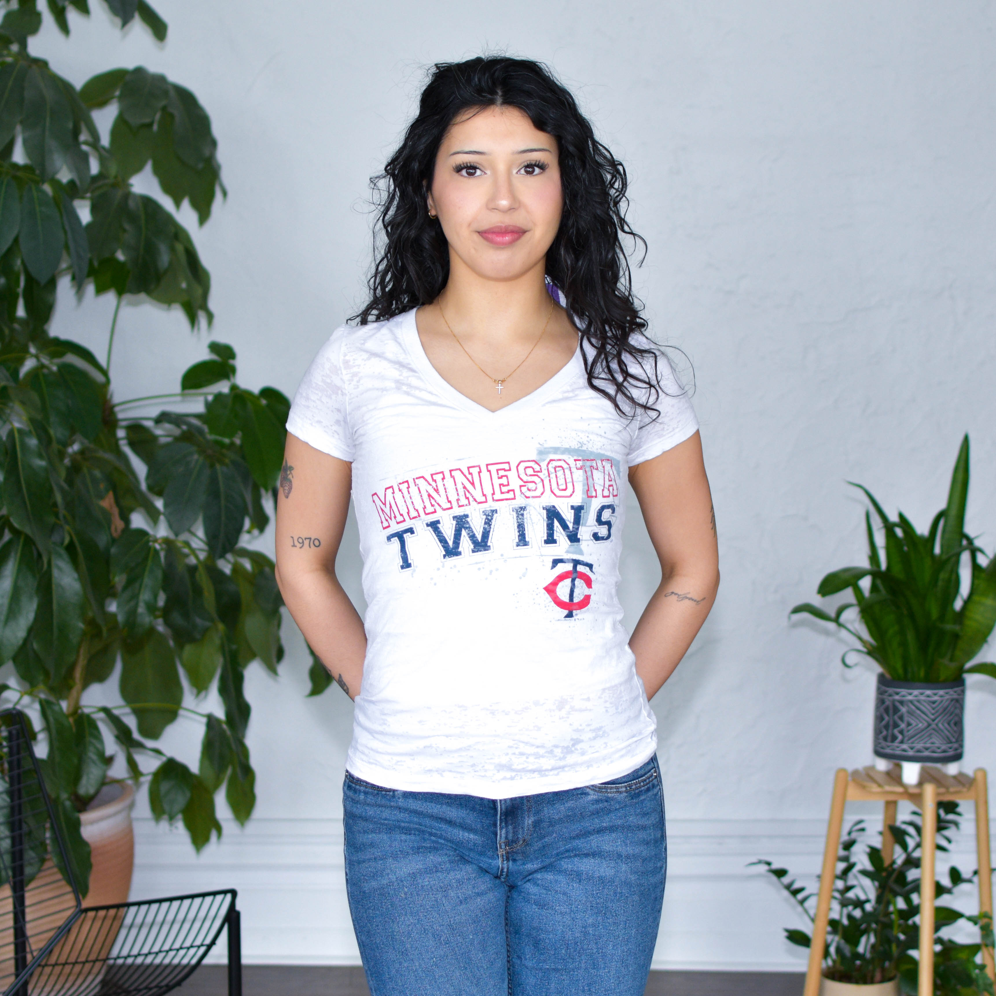 Vintage Minnesota Twins Femme Graphic T-Shirt