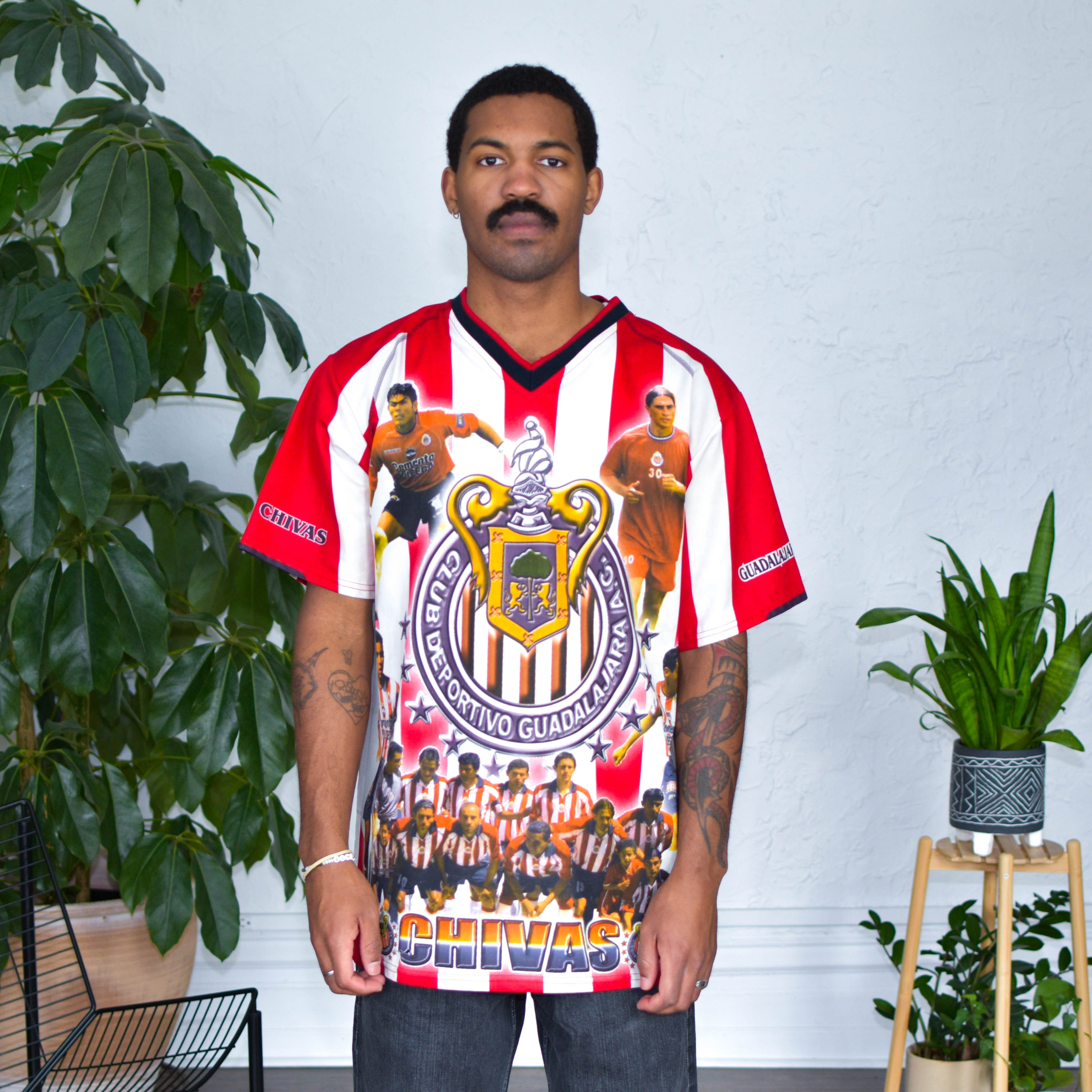 Vintage 2003-04 Chivas de Guadalajara Player AOP Jersey