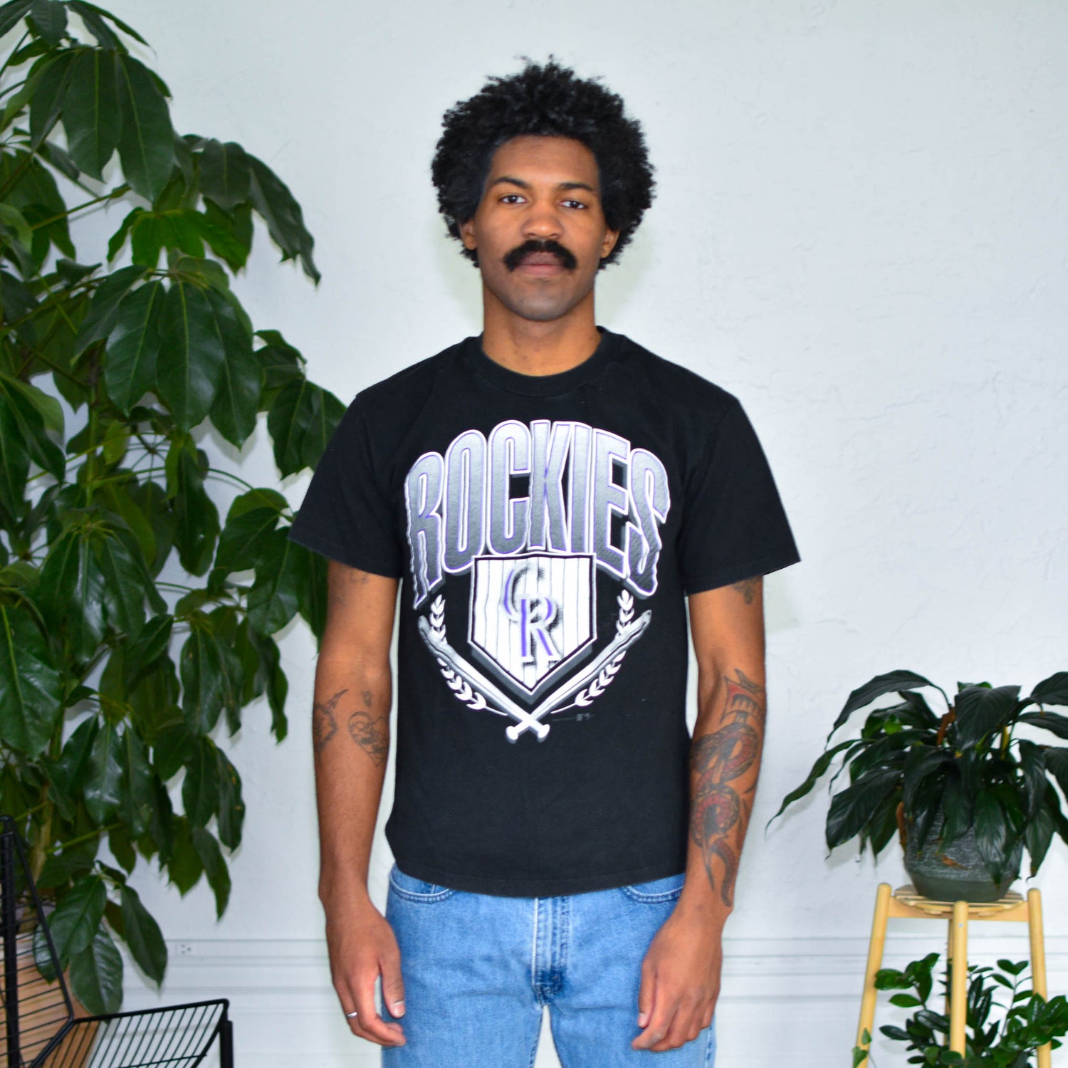 1993 Colorado Rockies Logo T-Shirt