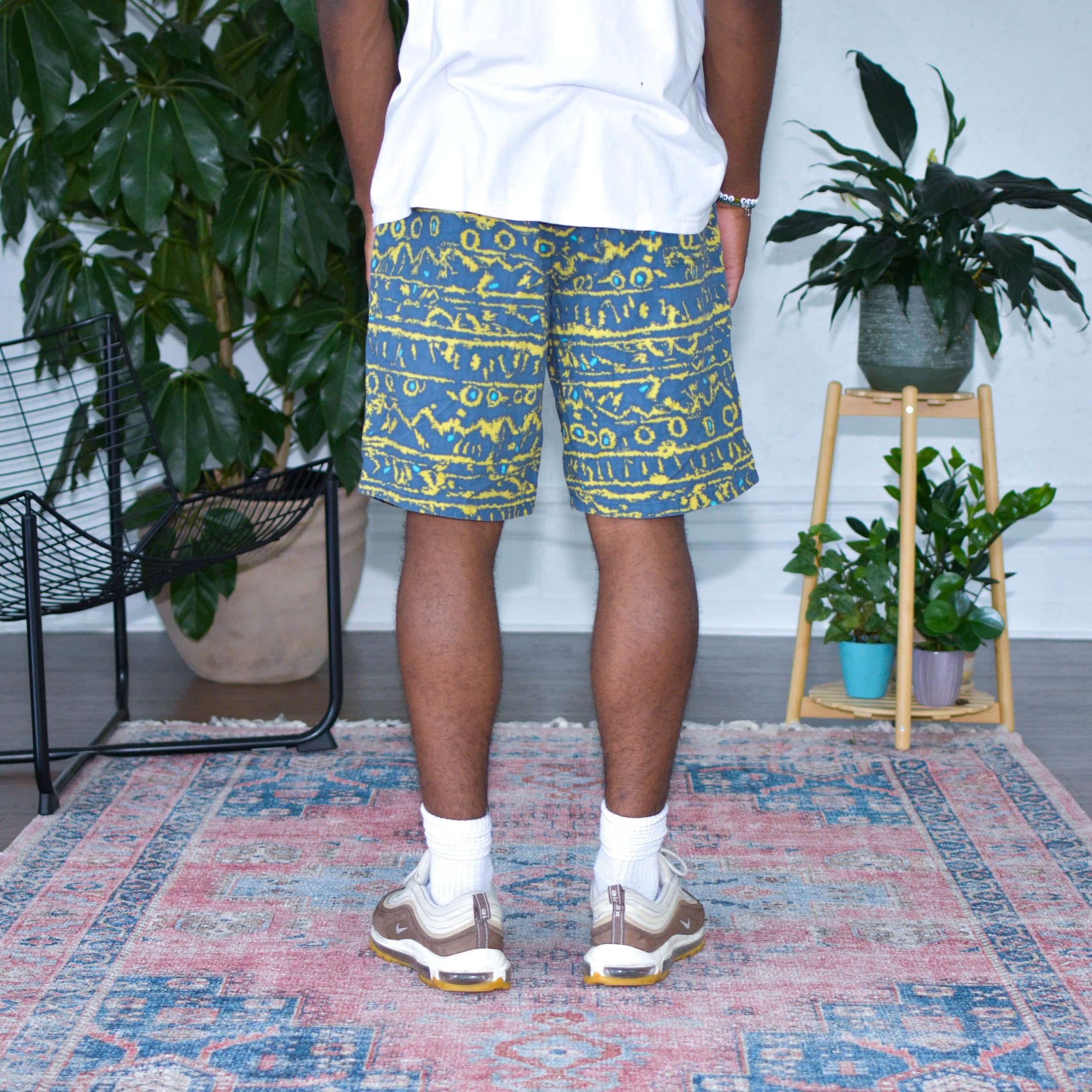 Vintage Patterend Sweat Shorts