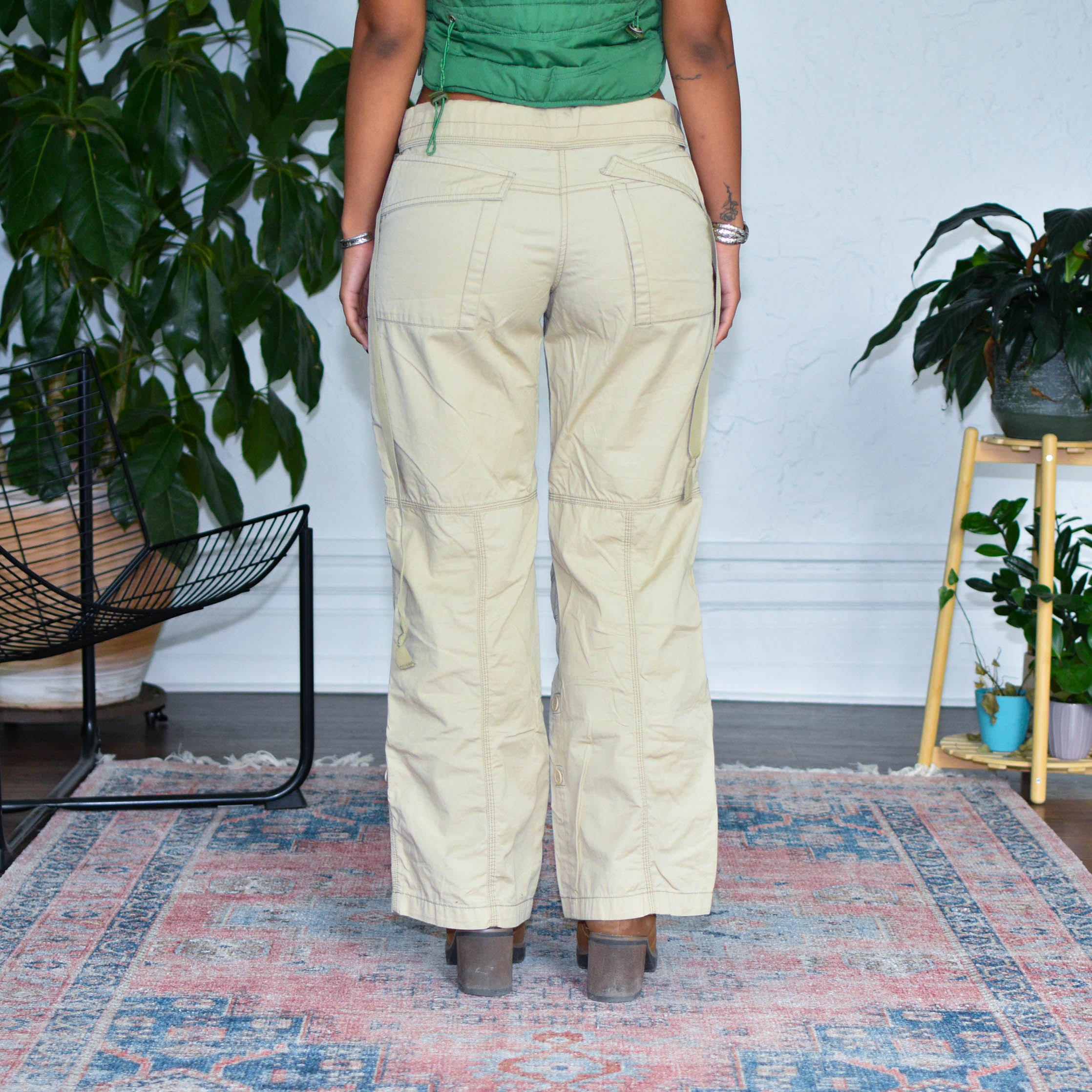 Y2k The Limited Tan Pocket Cargos