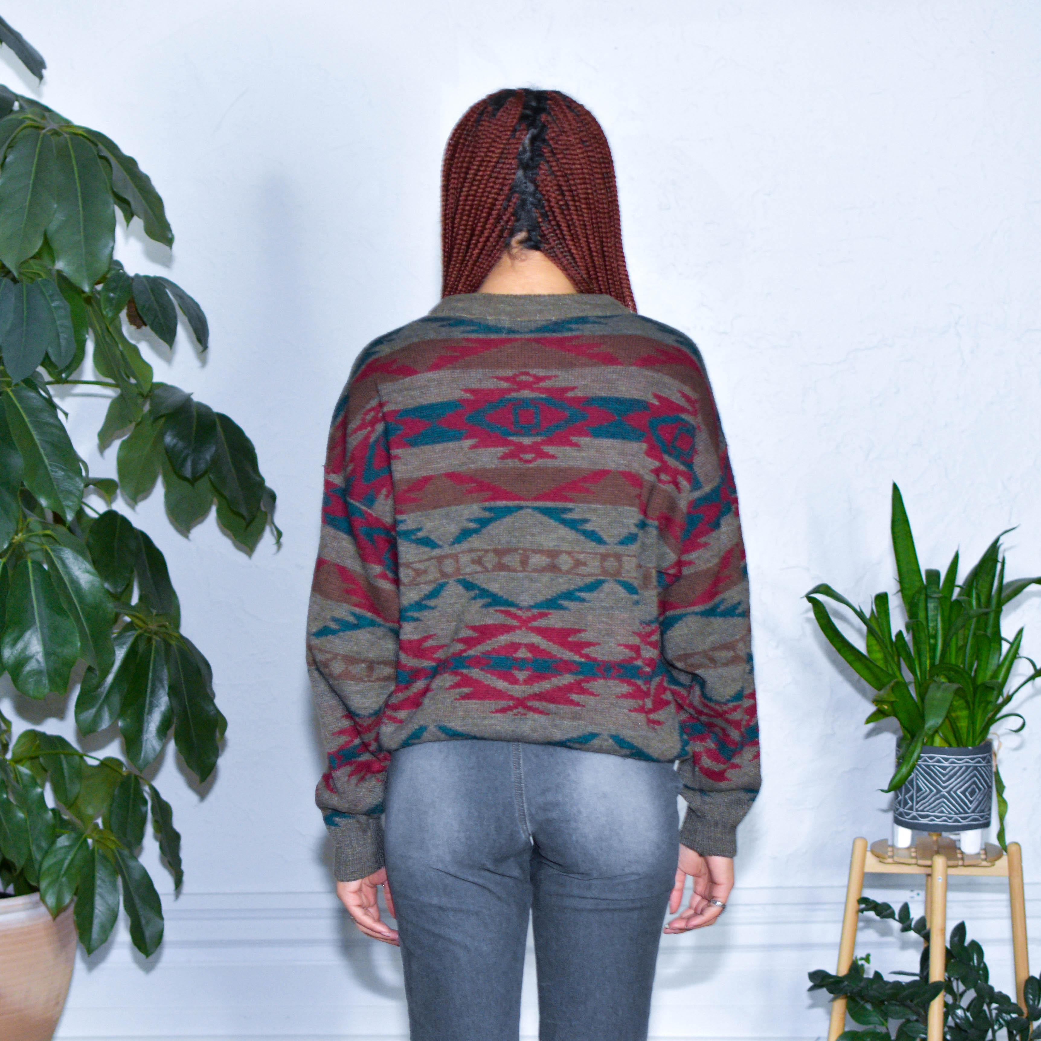 Vintage Knight Bridge Wool Knit Sweatshirt