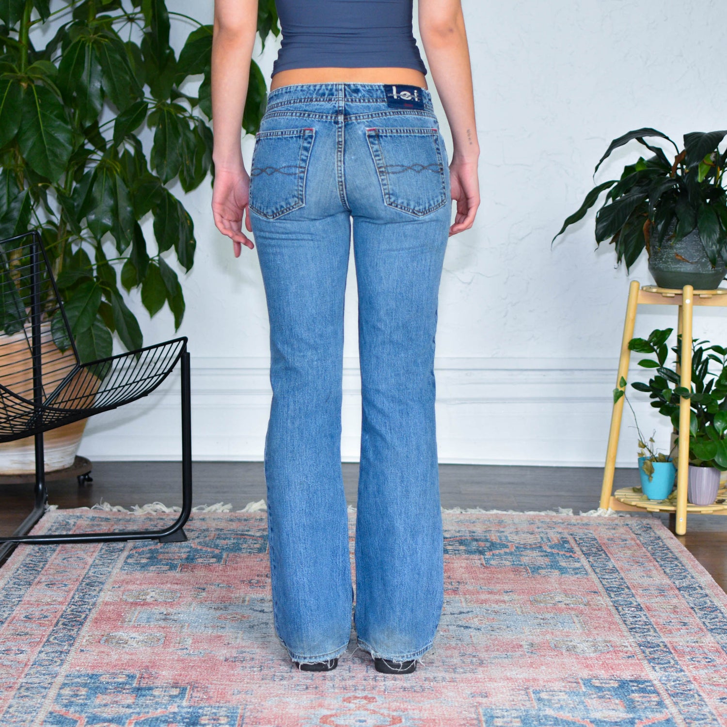 Y2k L.e.i. Medium Wash Low Rise Flare Jeans