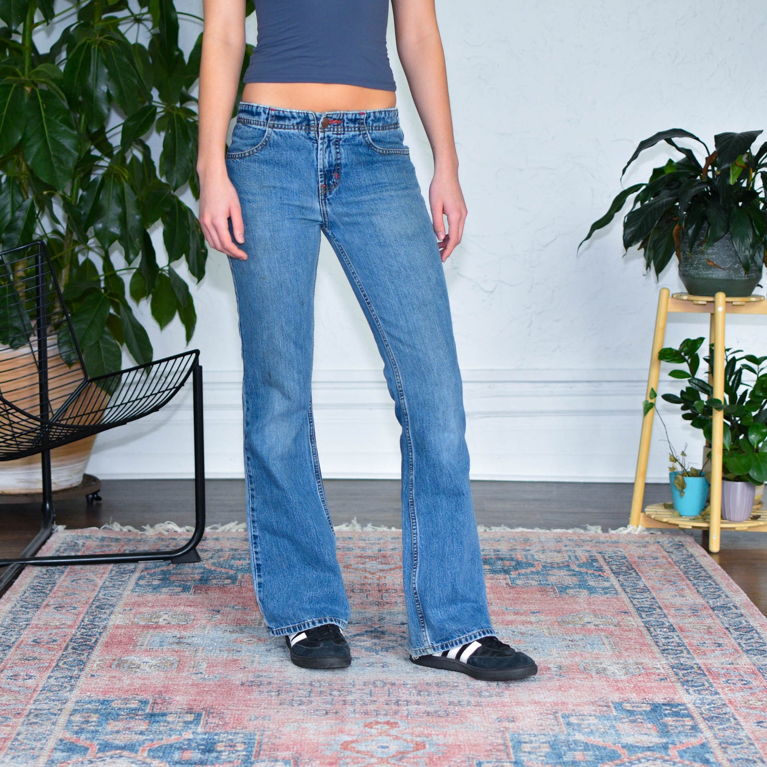 Y2k L.e.i. Medium Wash Low Rise Flare Jeans