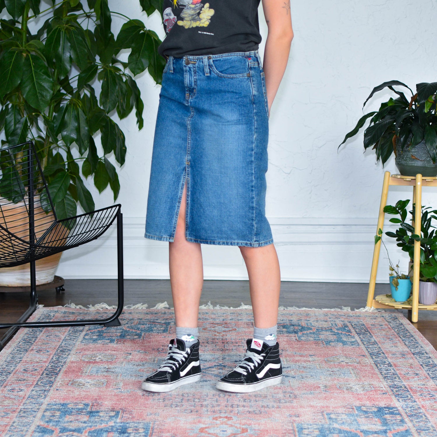 Y2k L.e.i. Denim Midi Skirt