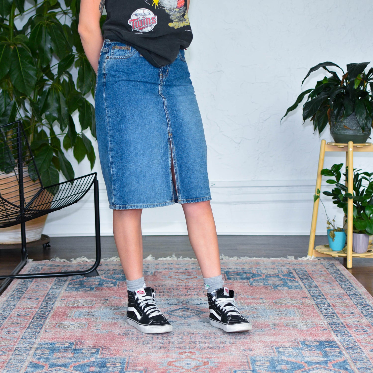 Y2k L.e.i. Denim Midi Skirt