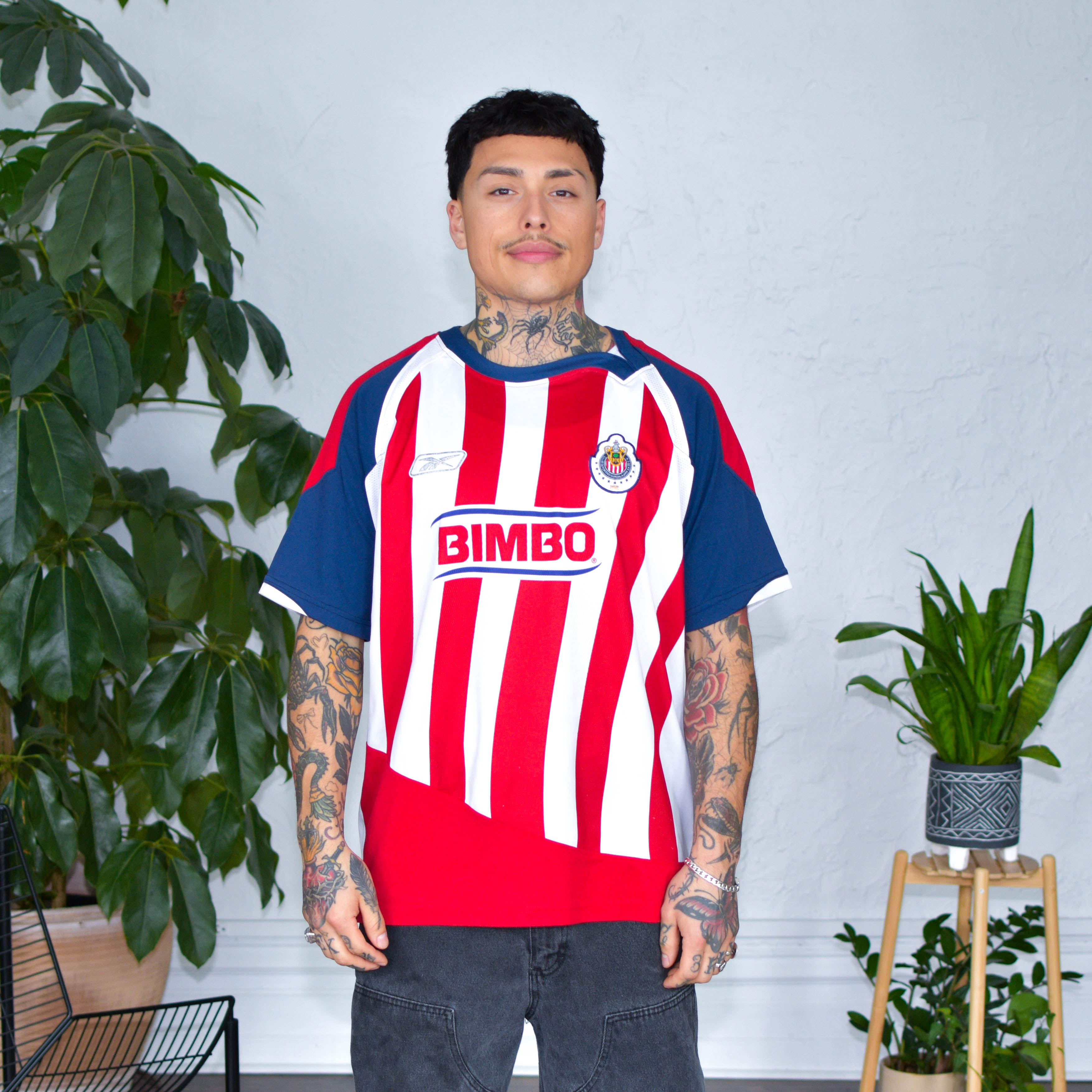 Vintage 2007-08 Chivas de Guadalajara Reebok Home Jersey