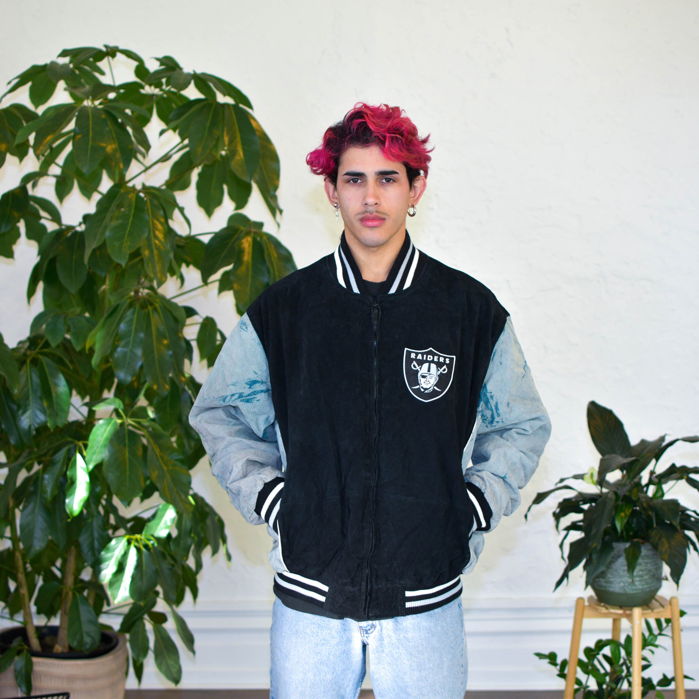 Vintage Oakland Raiders Bomber Jacket