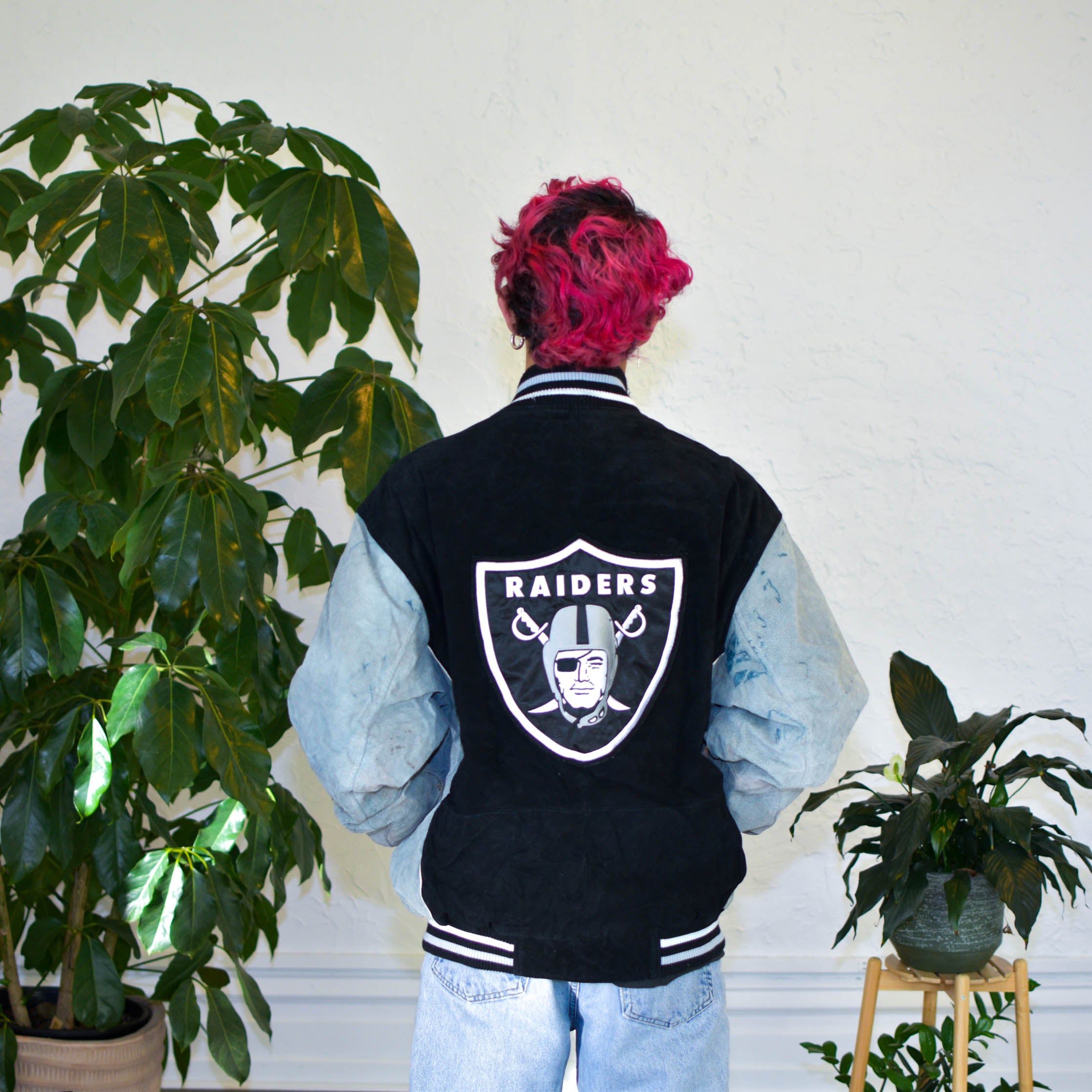 Vintage Oakland Raiders Bomber Jacket