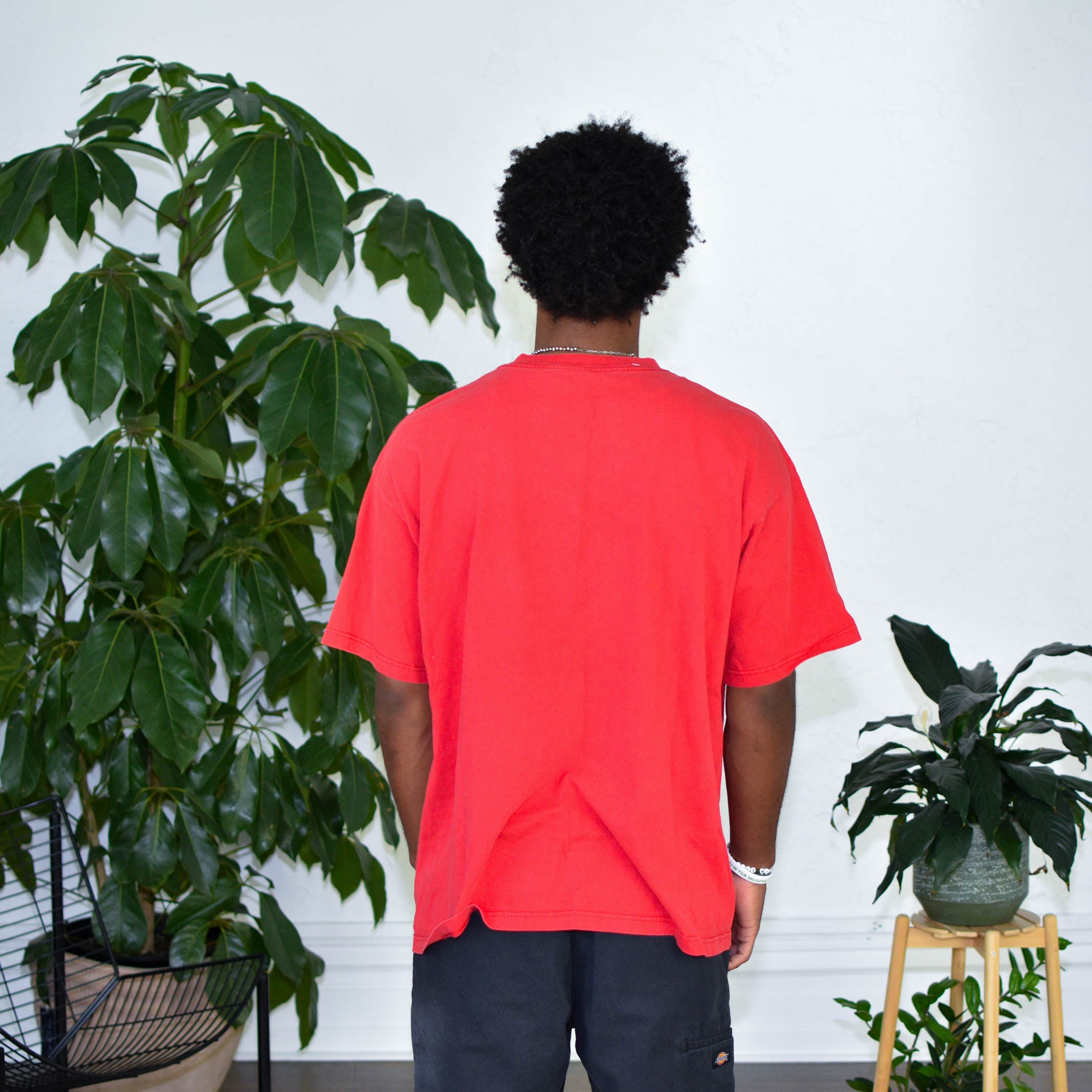 Vintage Adidas Logo Red T-Shirt