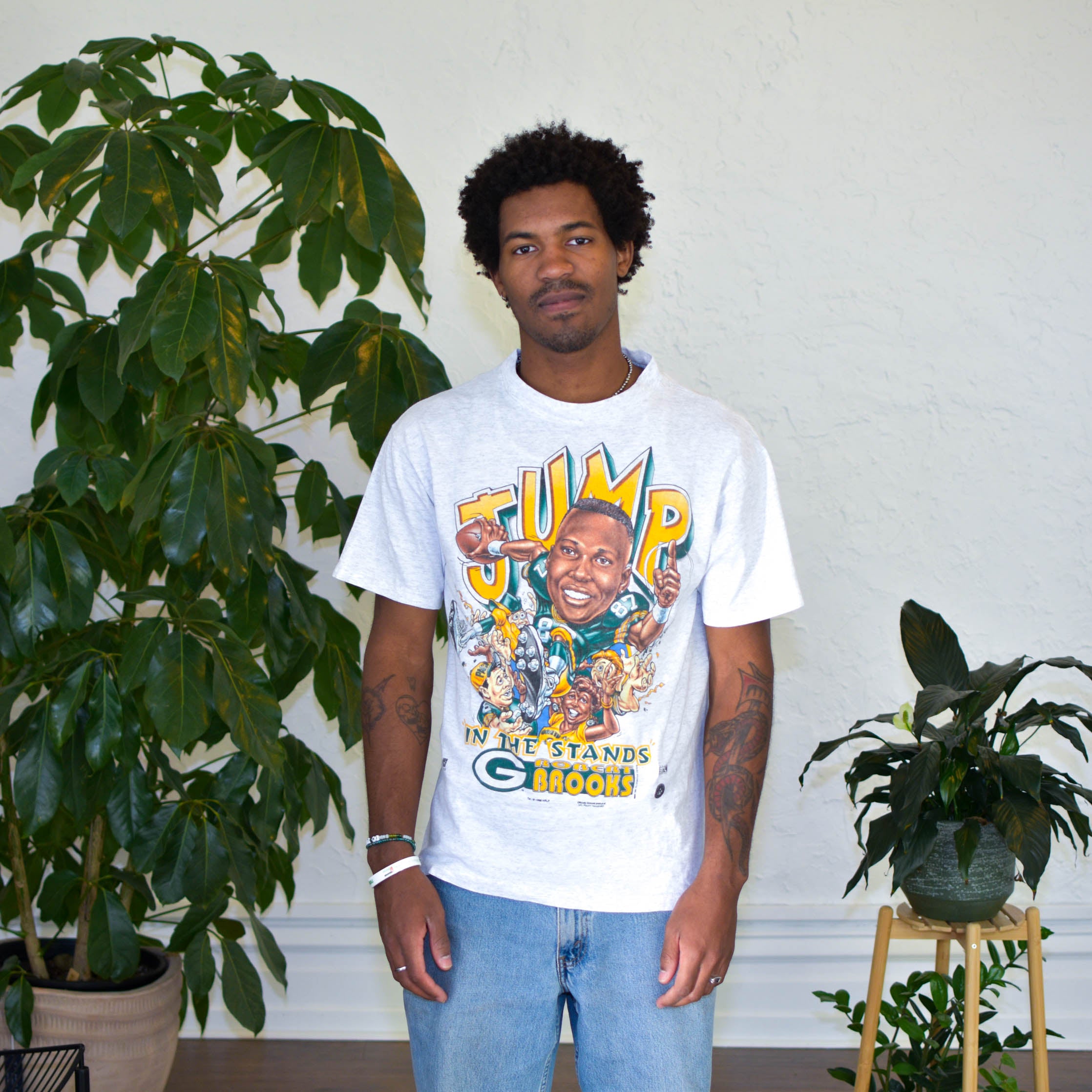 Vintage 1996 Green Bay Packers Robert Brooks T-Shirt