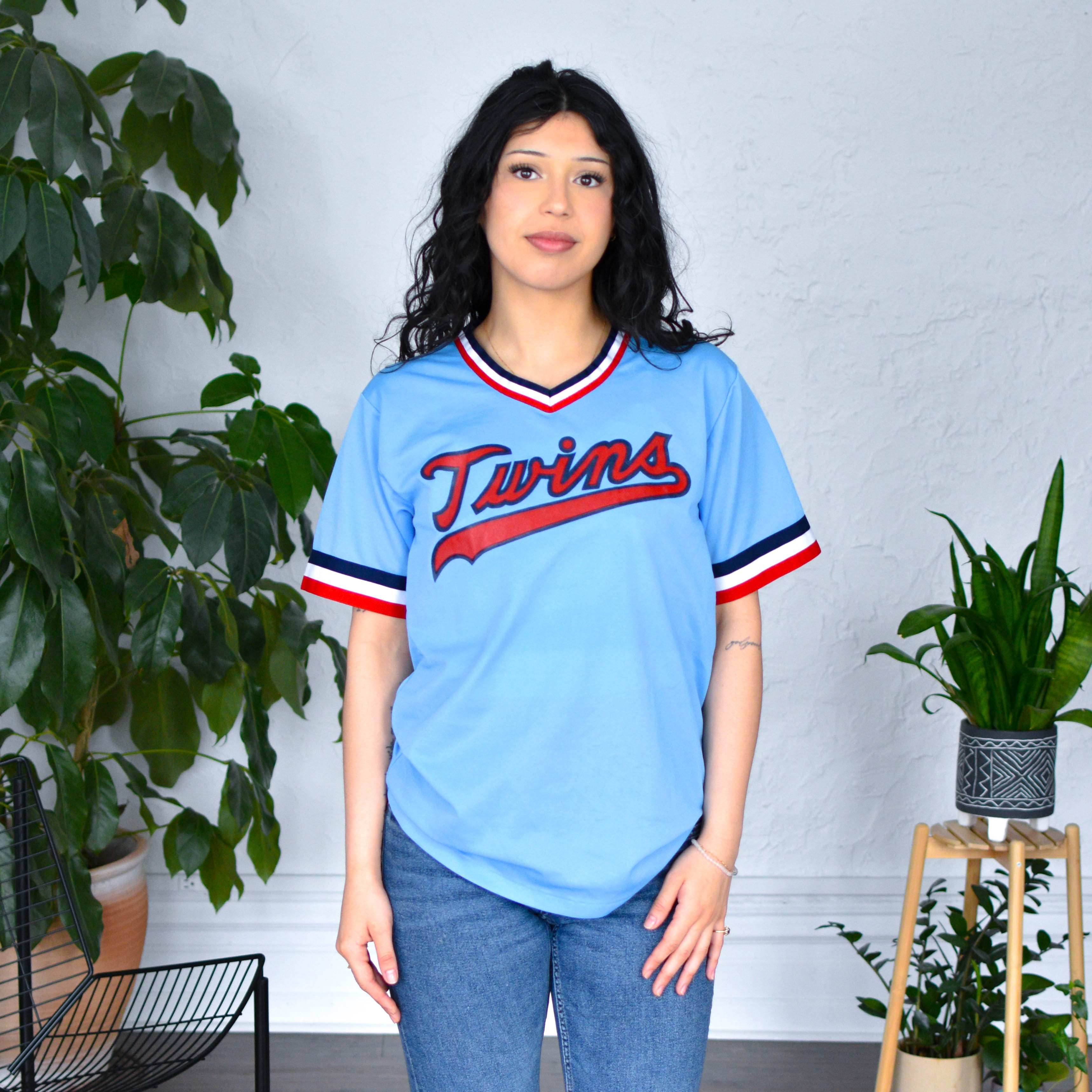 Vintage 80s Minnesota Twins Light Blue Jersey