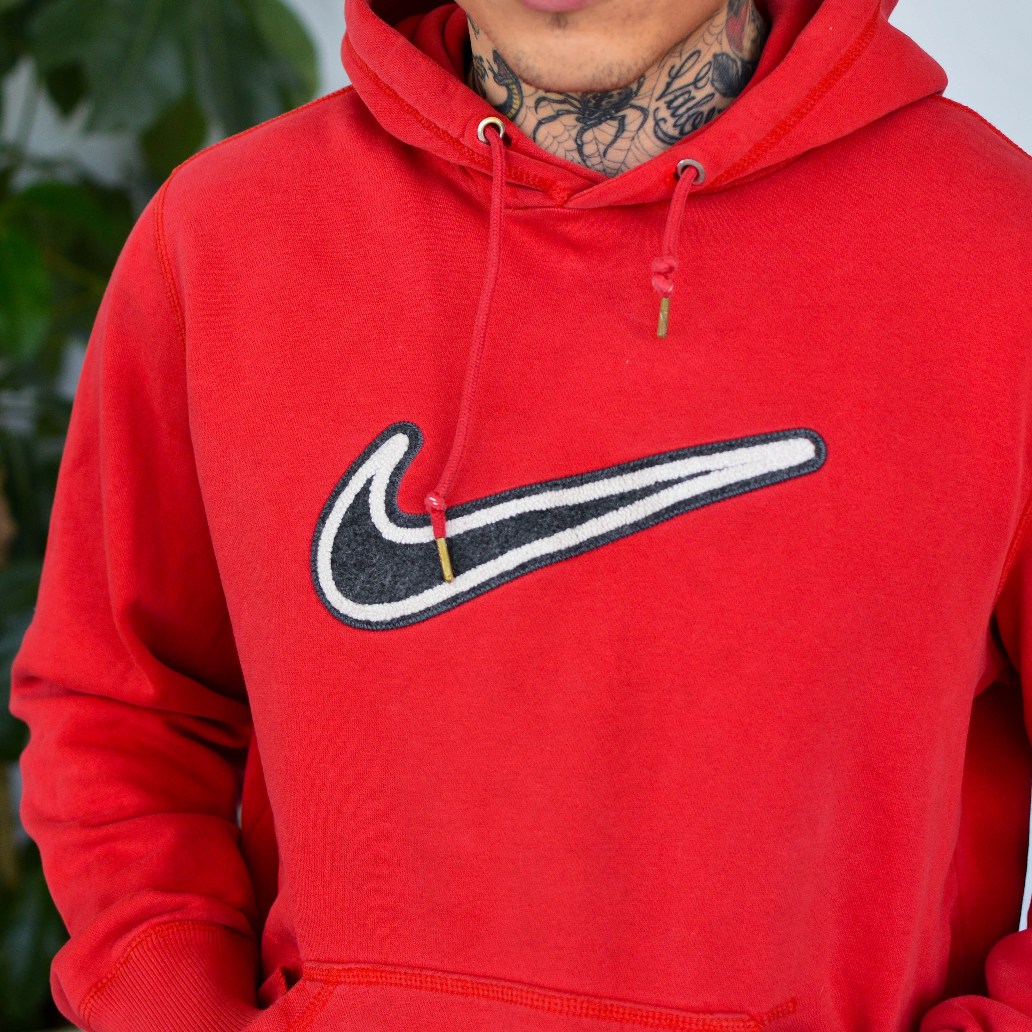 Y2K Red Nike Swoosh Hoodie