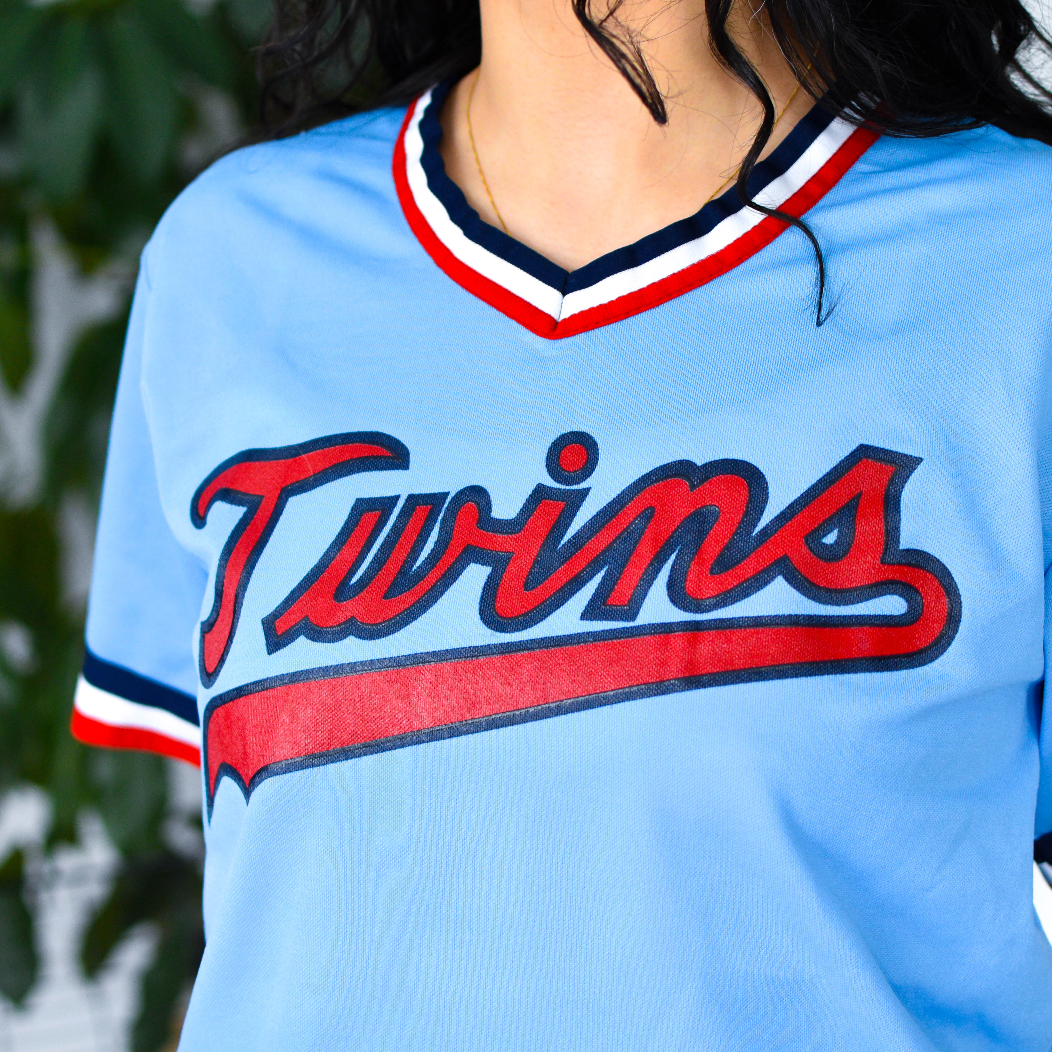 Vintage 80s Minnesota Twins Light Blue Jersey