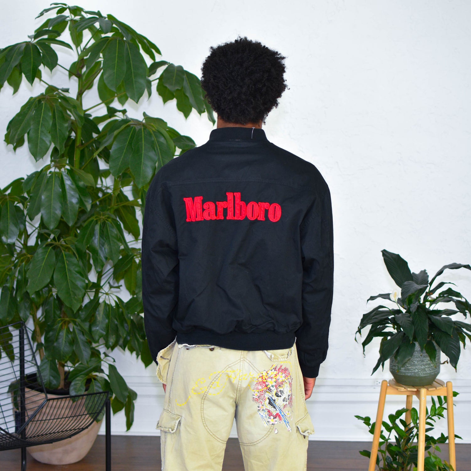 Vintage Marlboro Lightweight Reversible Bomber Jacket
