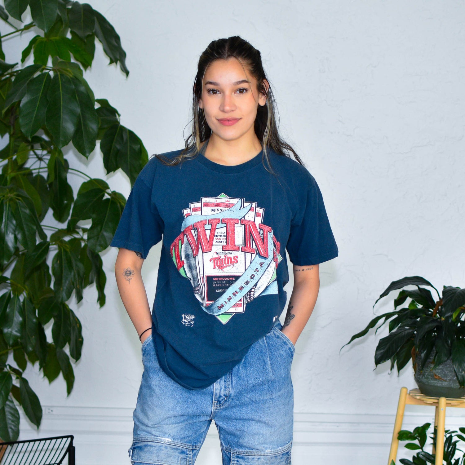 1991 Minnesota Twins Entrance Ticket Graphic T-Shirt