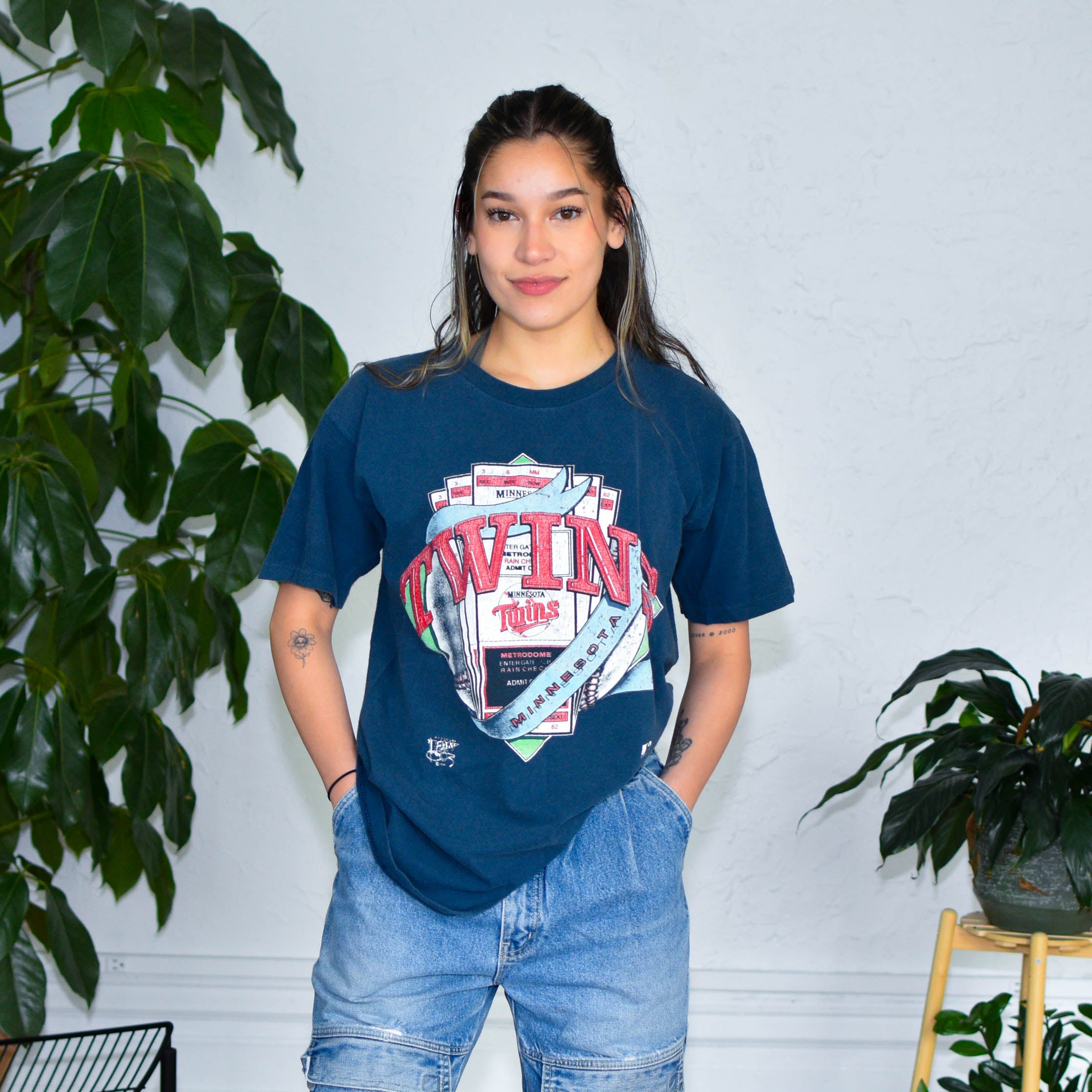 1991 Minnesota Twins Entrance Ticket Graphic T-Shirt