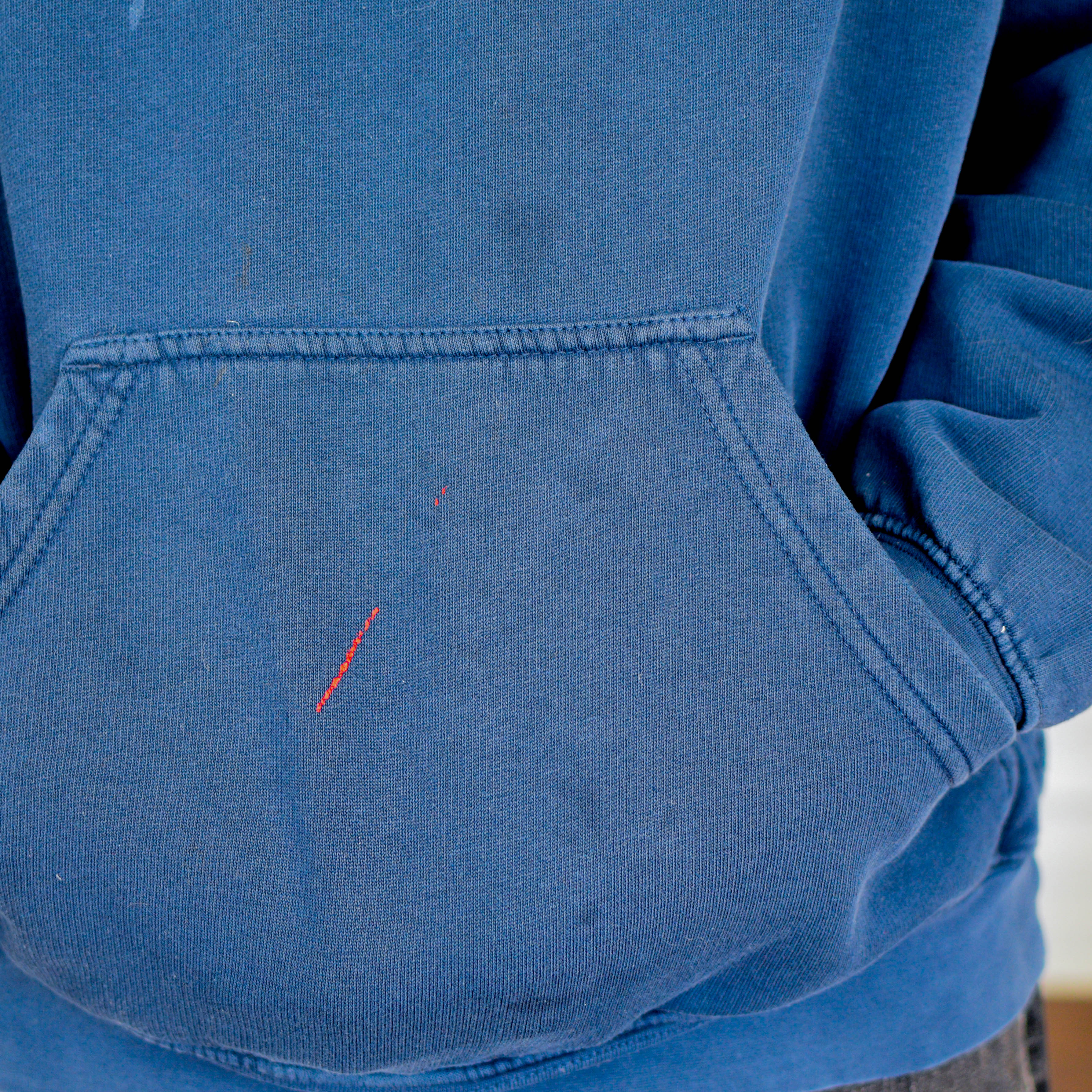 Y2K Distressed Nike Navy Hoodie