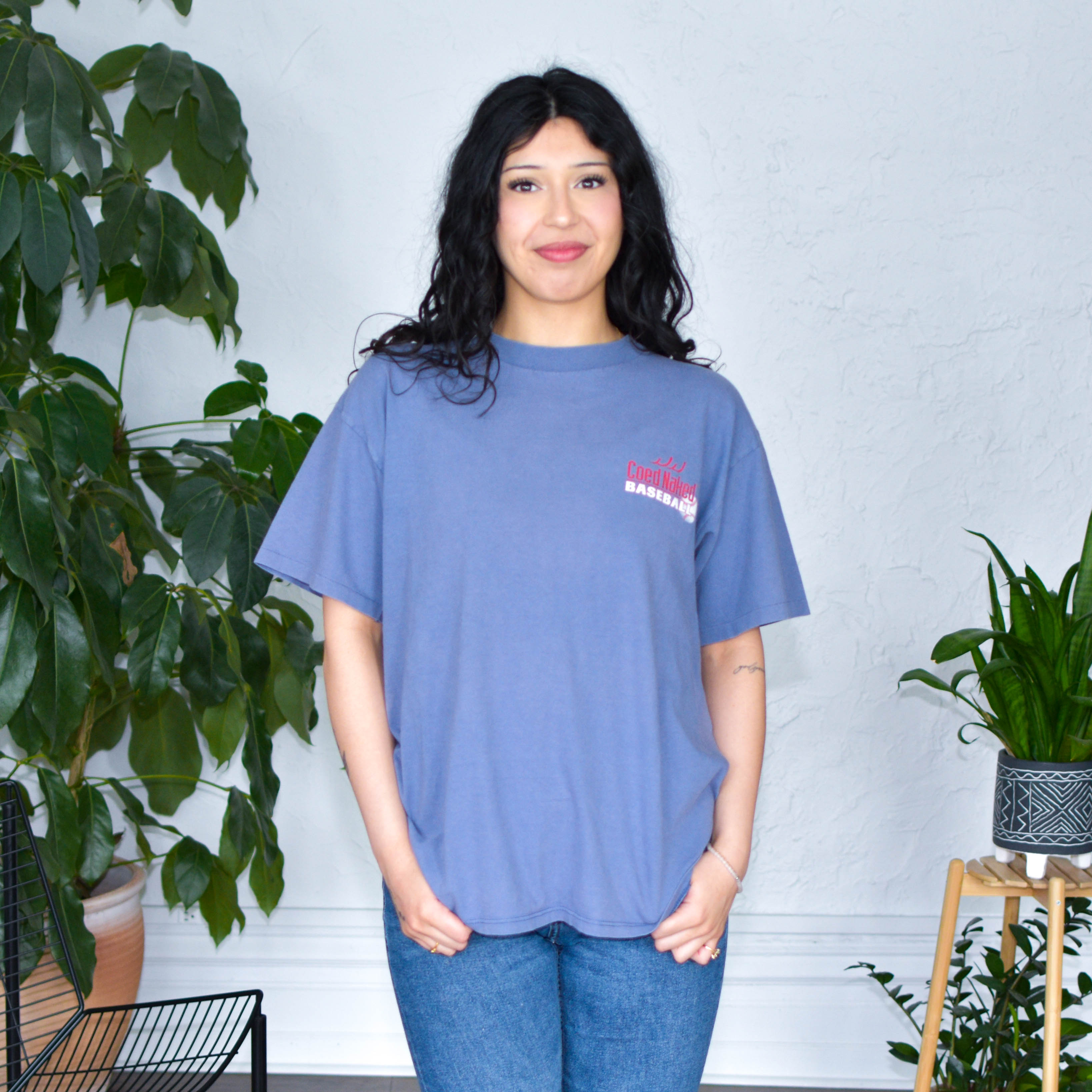Vintage Co-Ed Naked Baseball T-Shirt