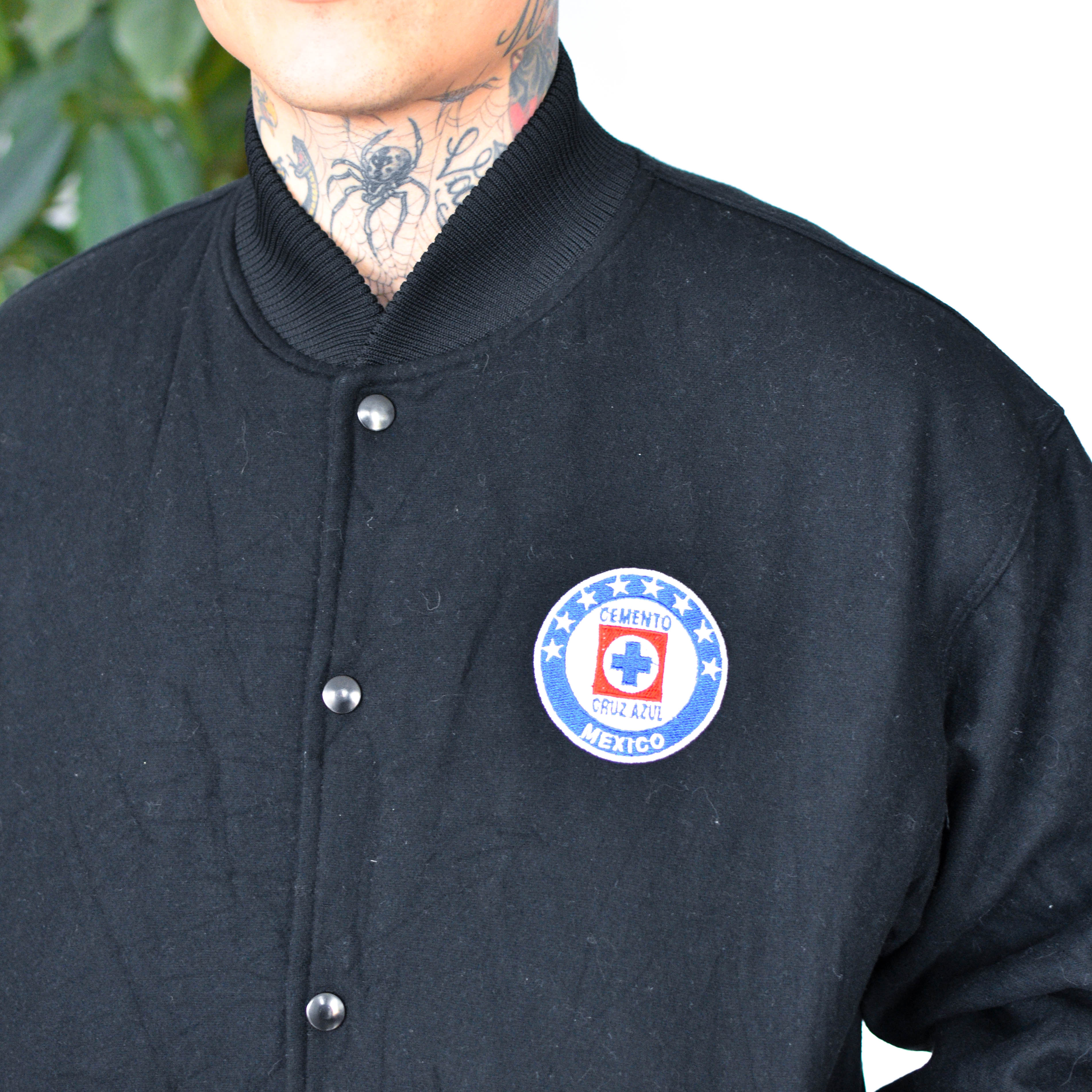 Vintage Cruz Azul Black Varsity Jacket