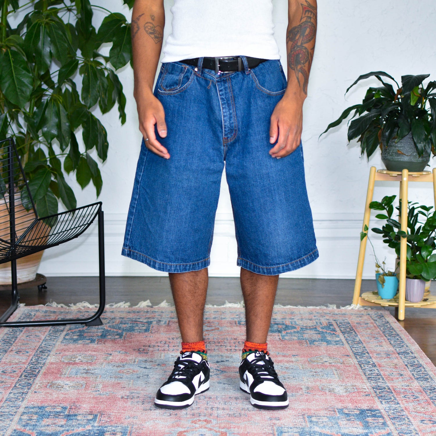 Y2k Jordin Dark Wash Pocket Detail Jorts