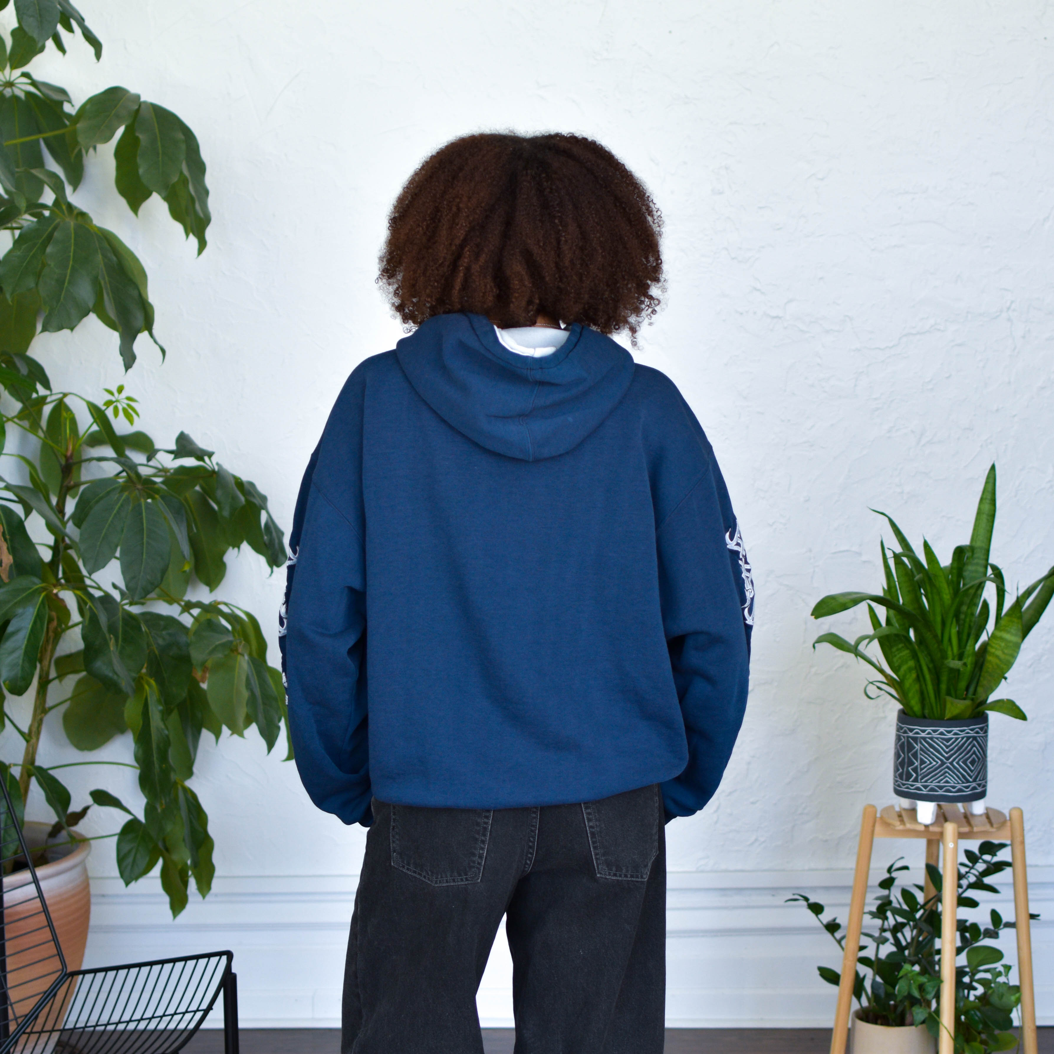Vintage Y2K Sapphire Lounge Navy Hoodie