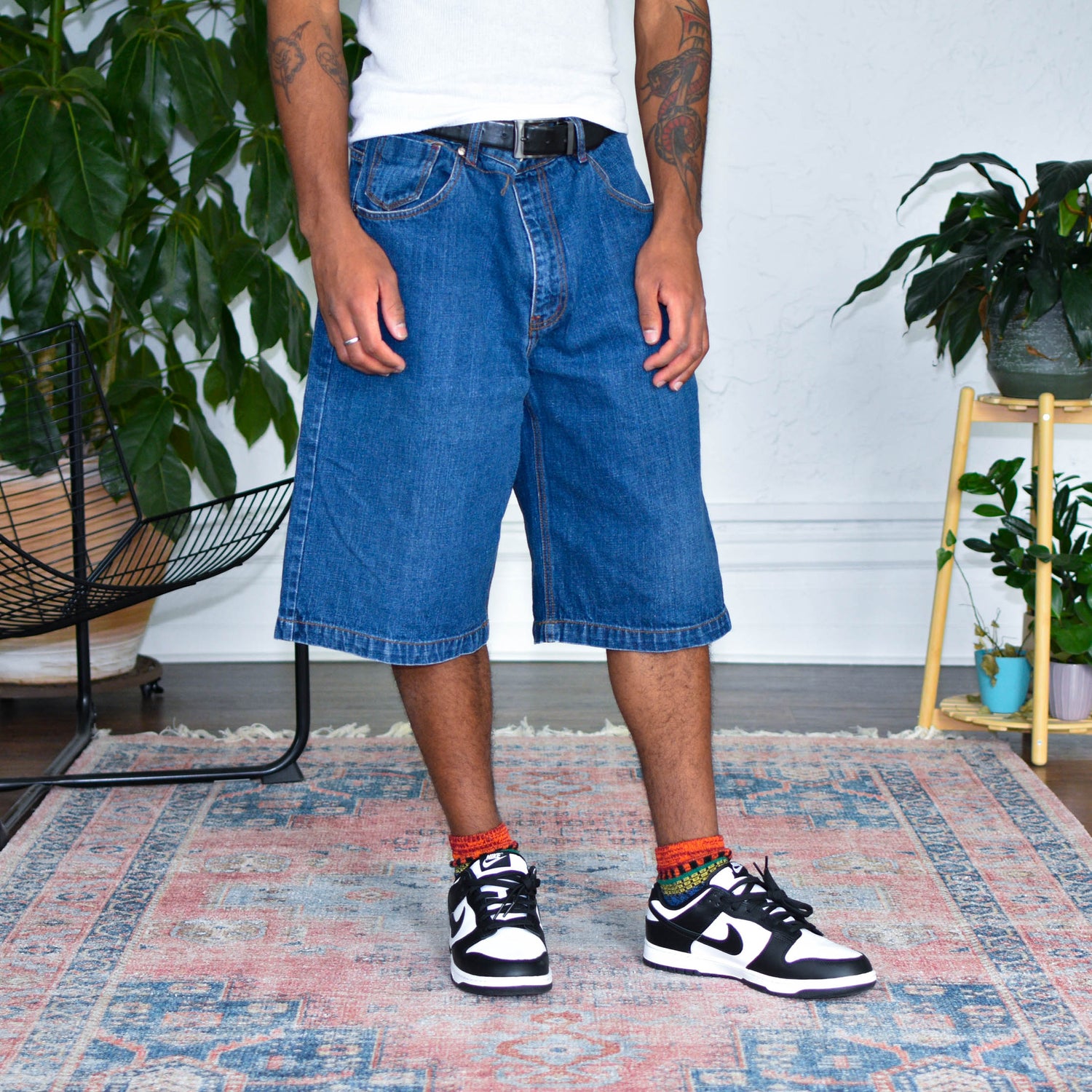 Y2k Jordin Dark Wash Pocket Detail Jorts