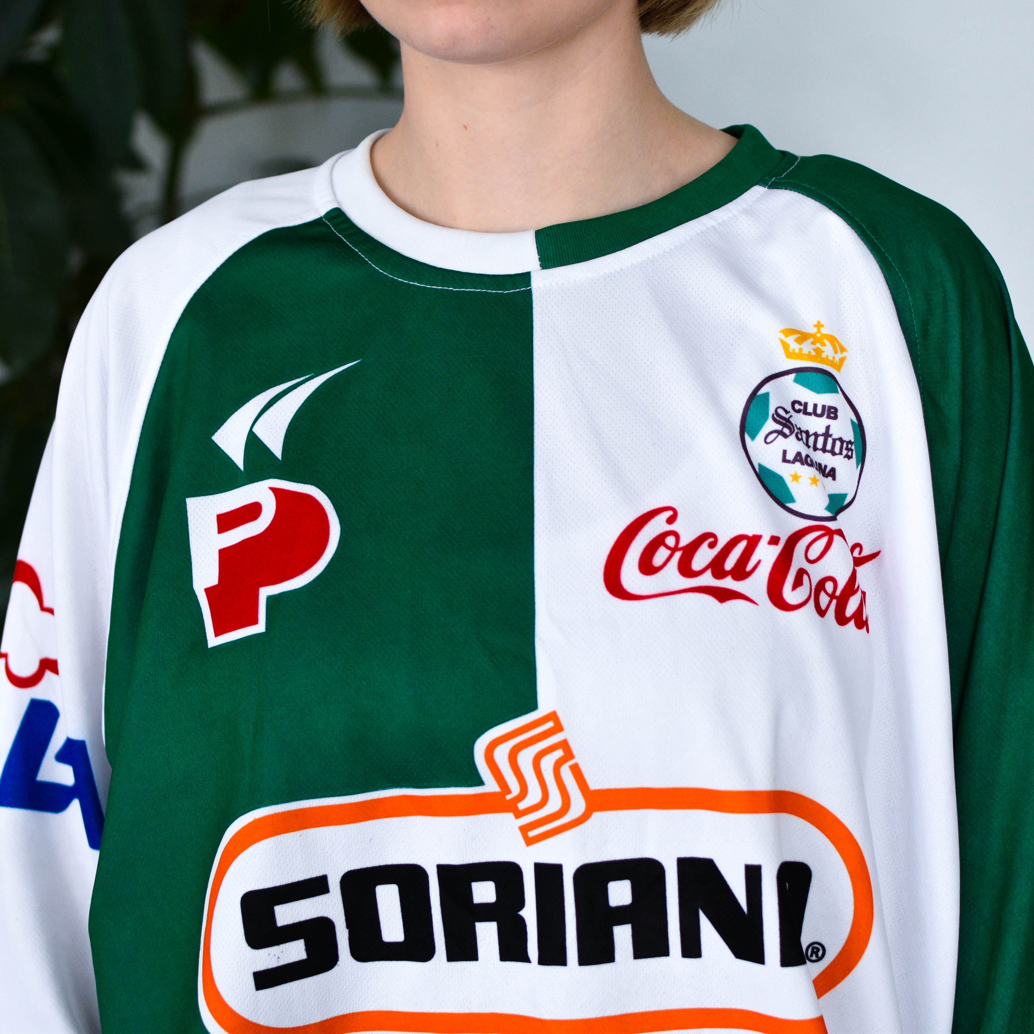 Vintage 2000s Santos Laguna Replica Long-Sleeve Replica Jersey