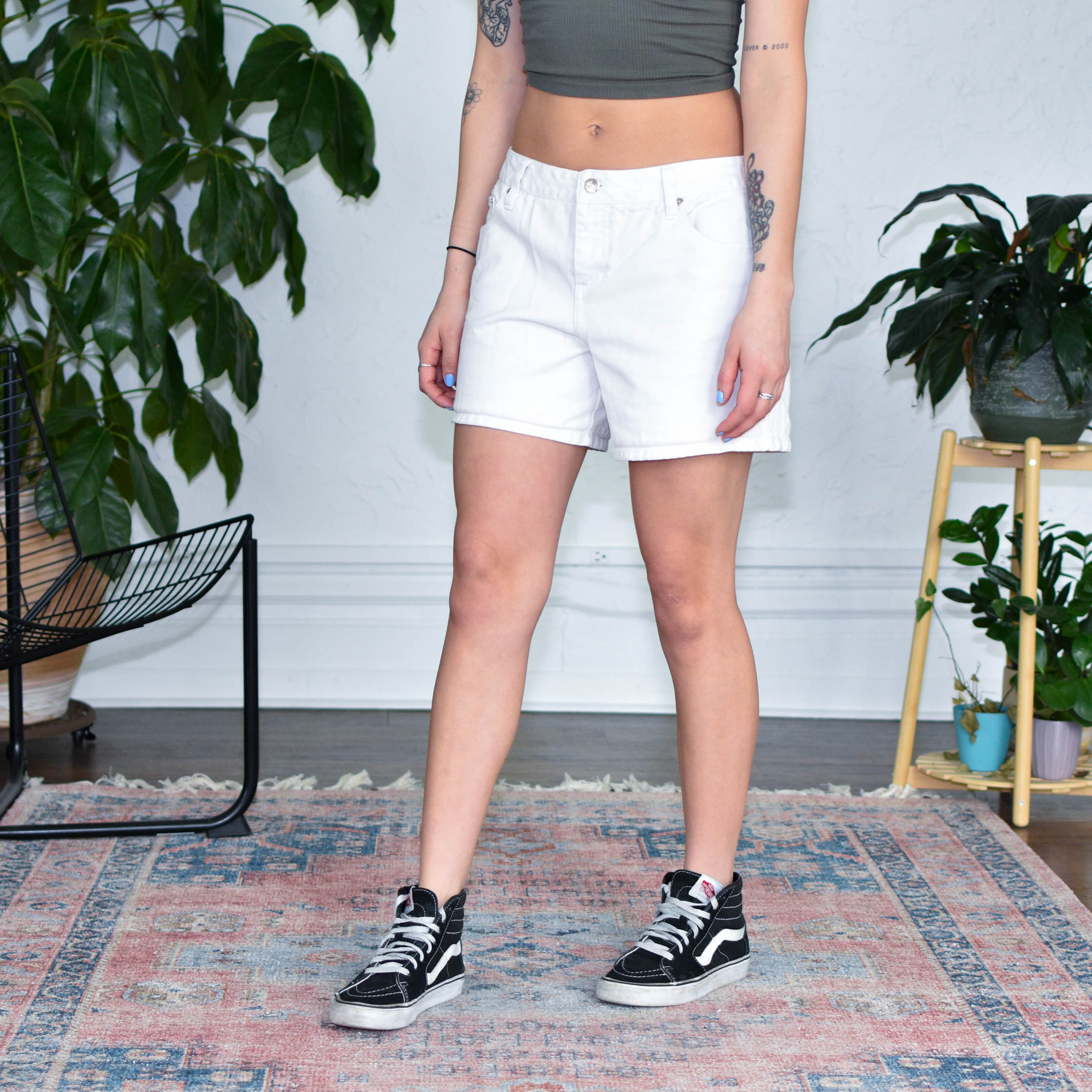 Vintage Mudd Jeans White Femme Shorts