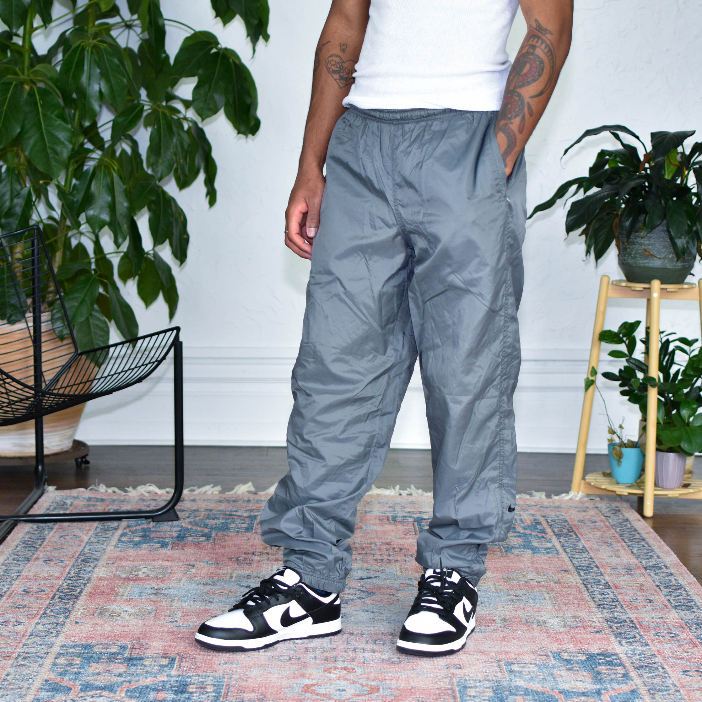 Vintage Nike Lined Grey Track Pants