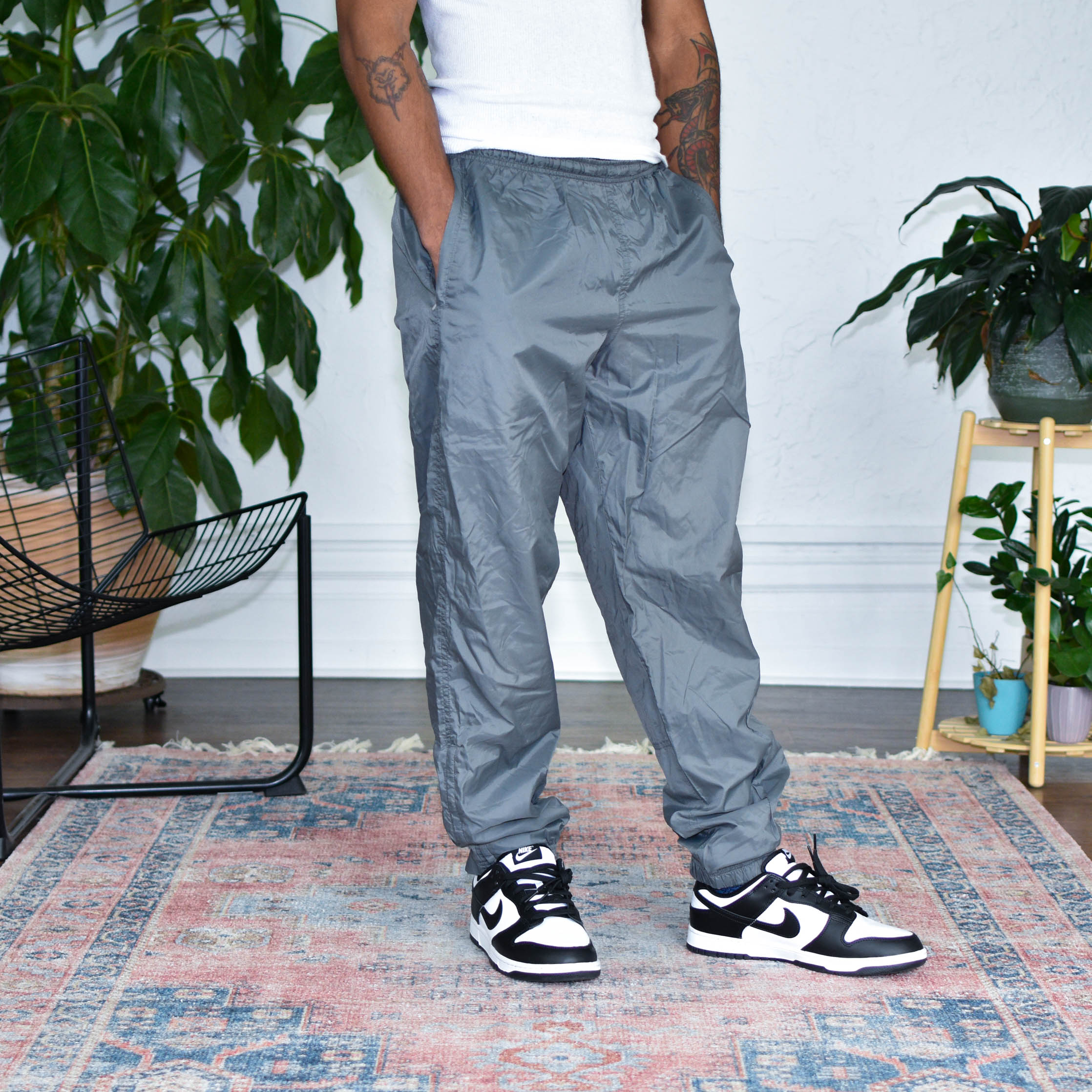 Vintage Nike Lined Grey Track Pants