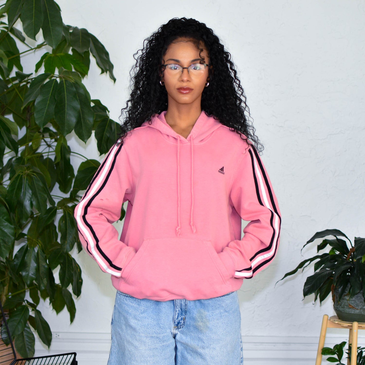 Y2k Adidas Pink Hoodie