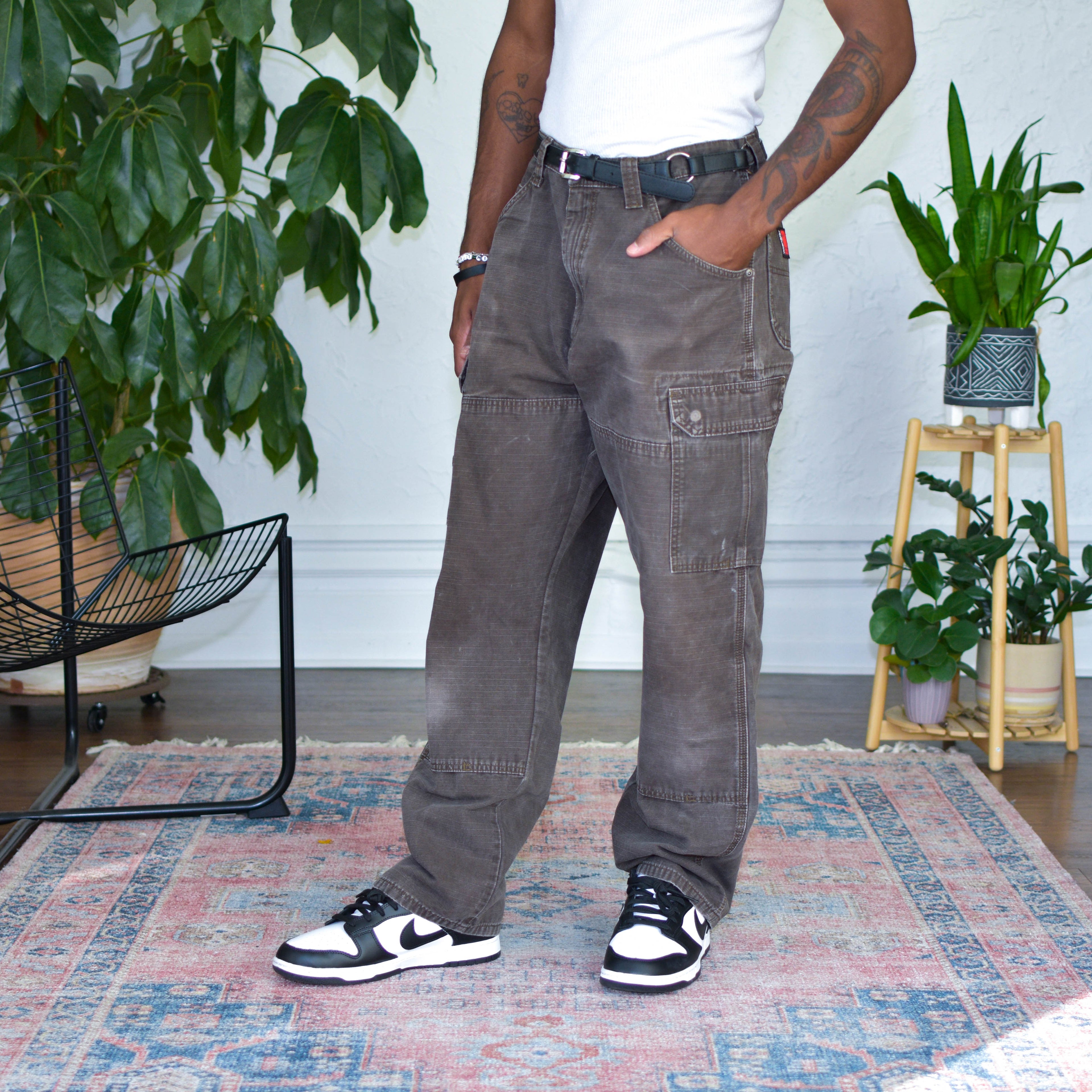 Vintage Riggs by Wrangler Brown Ripstop Cargo Pants
