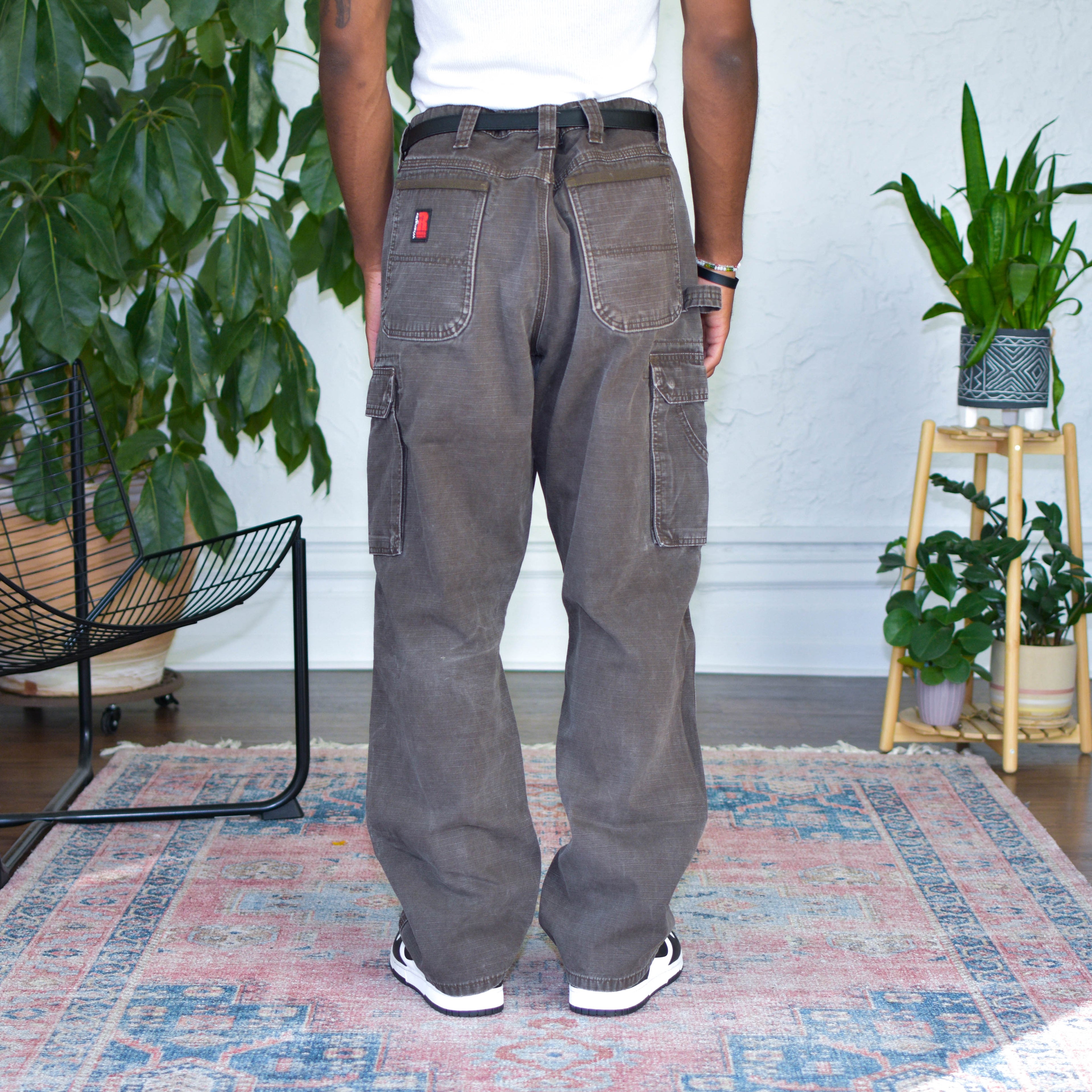 Vintage Riggs by Wrangler Brown Ripstop Cargo Pants