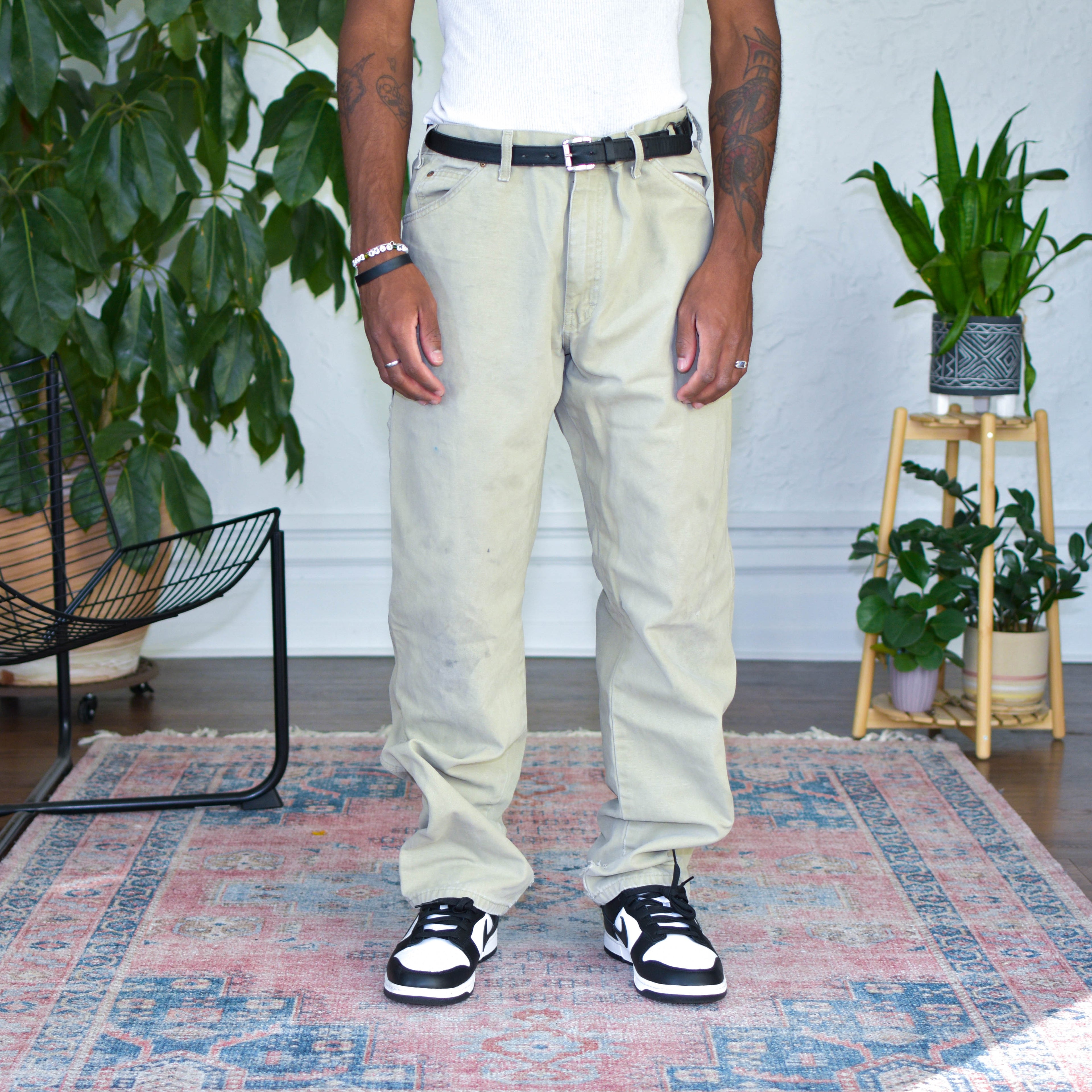 Vintage Distressed Carhartt Neutral Carpenter Pants