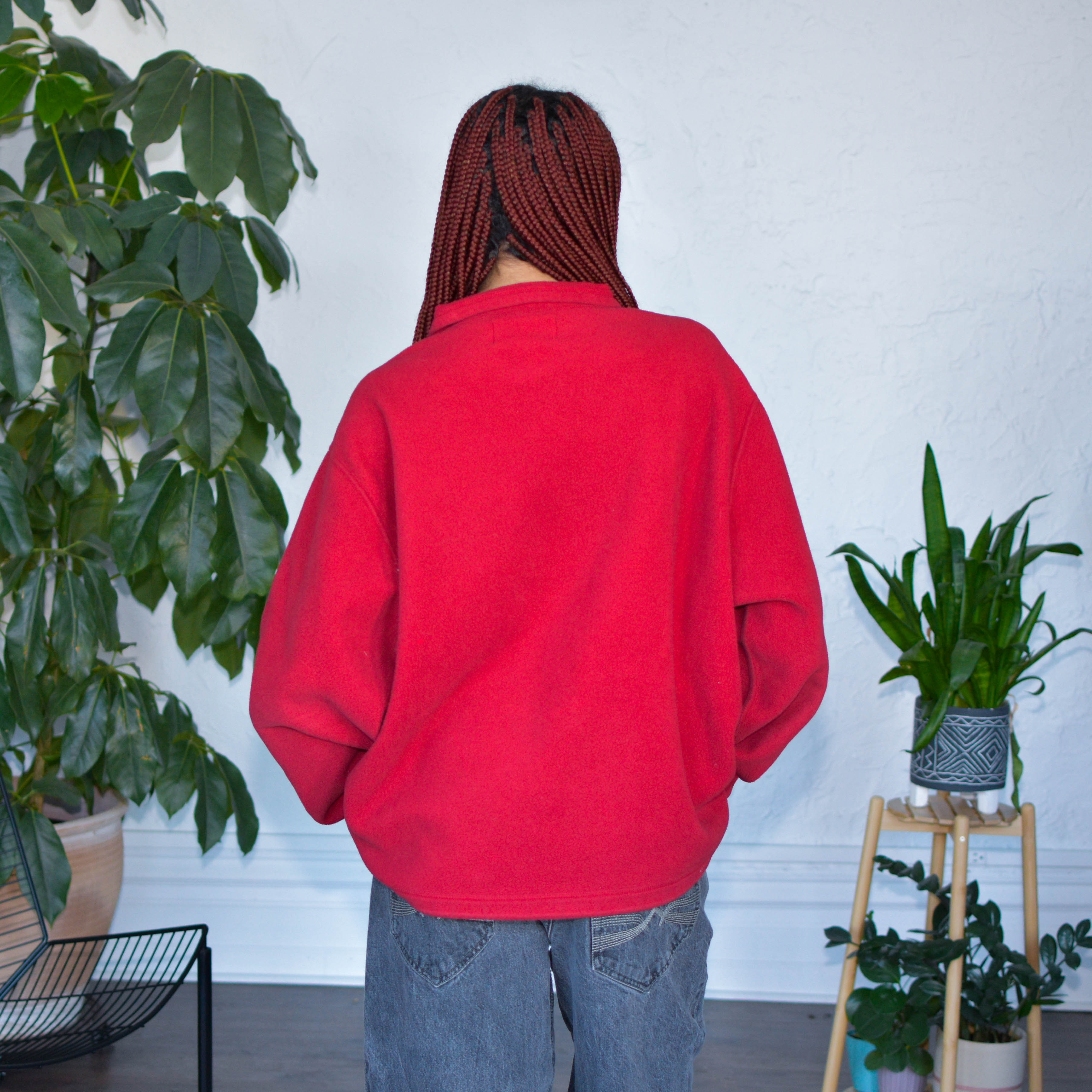 Vintage Polo Sport Adjustable Red Fleece