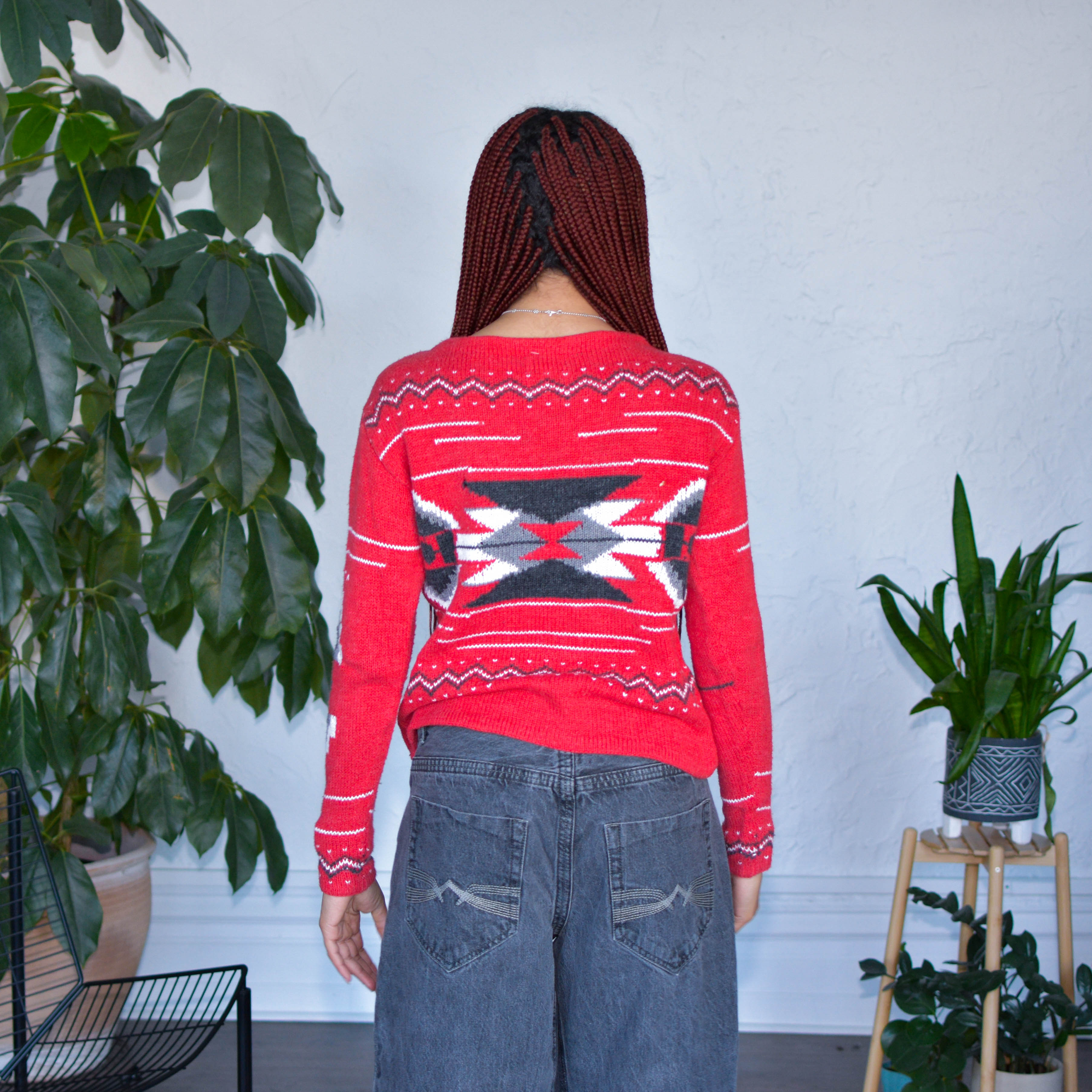 Y2K Lauren Jeans Co. by Ralph Lauren Southwestern Print Knit Sweatshirt