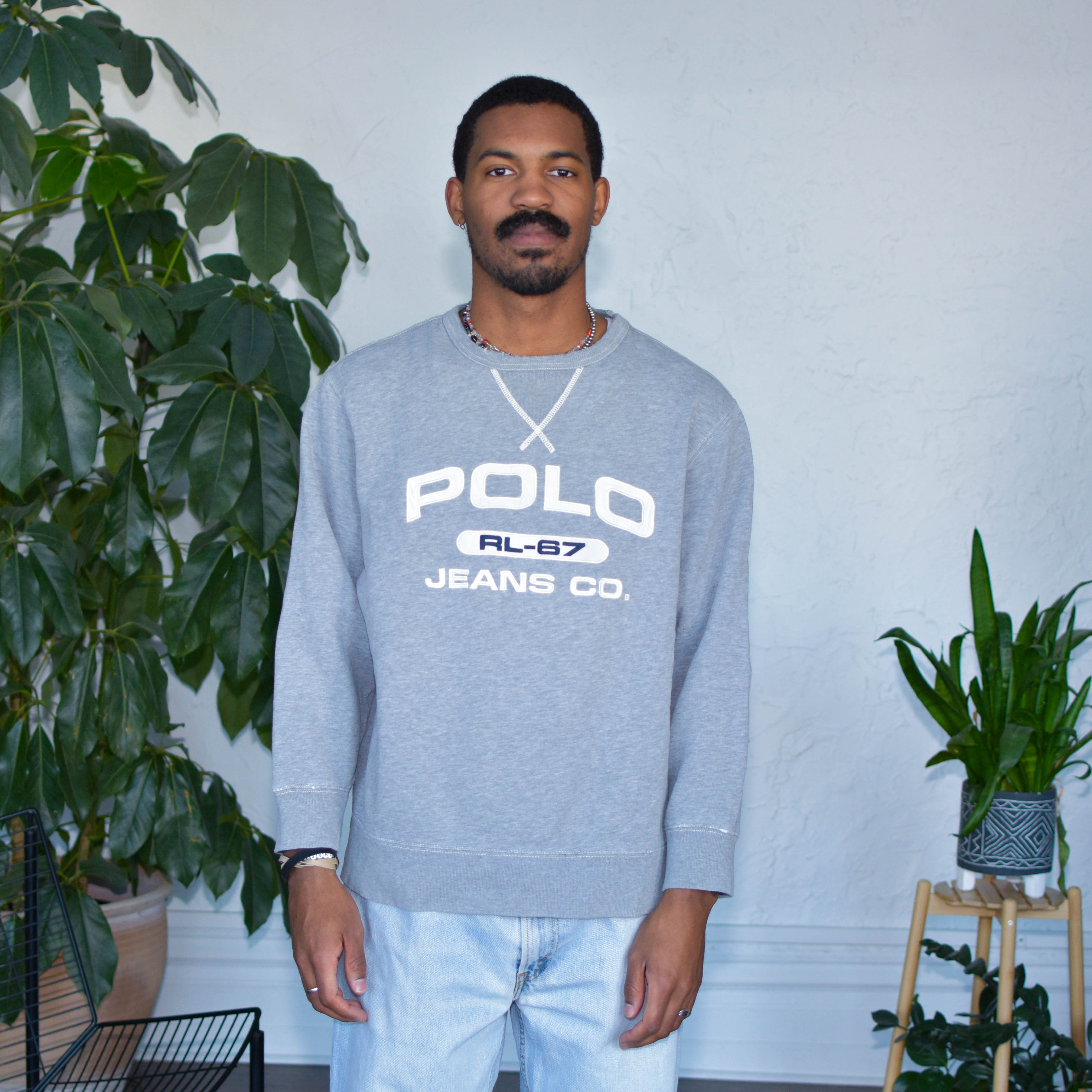 Vintage Polo Jeans Co. Gray Crewneck
