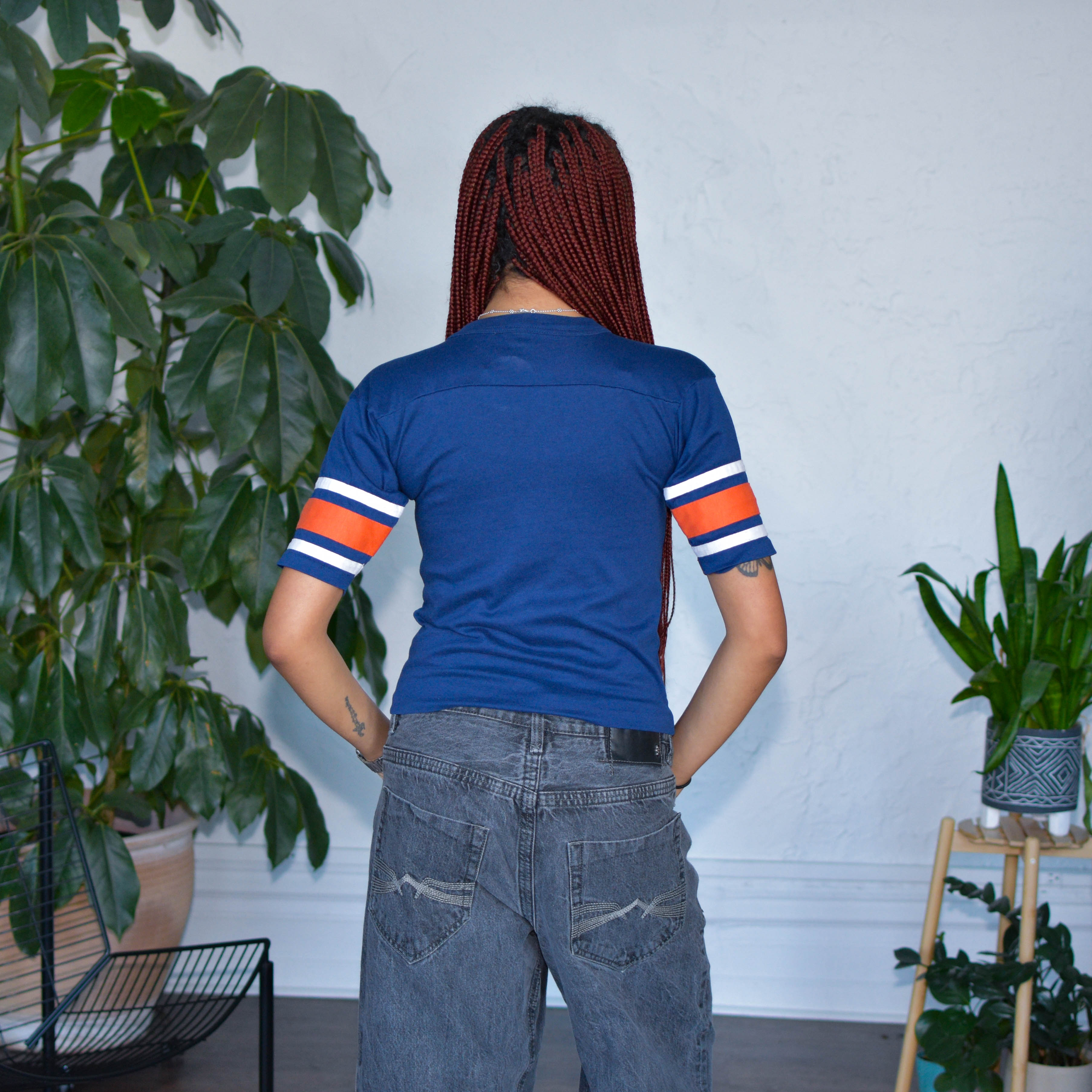 Vintage 80s Chicago Bears Half-Sleeve Graphic Shirt