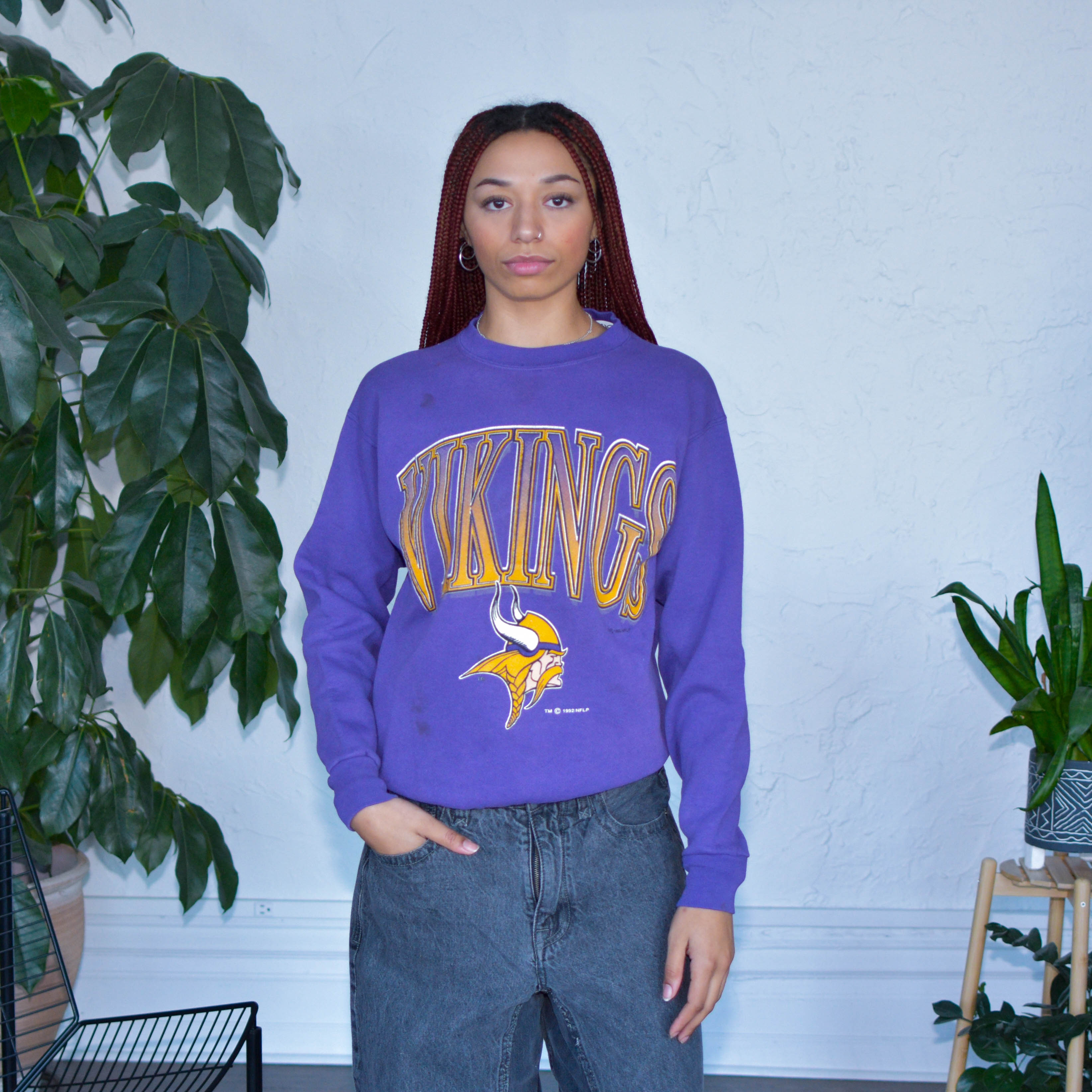 Vintage 1992 Minnesota Vikings Purple Sweatshirt