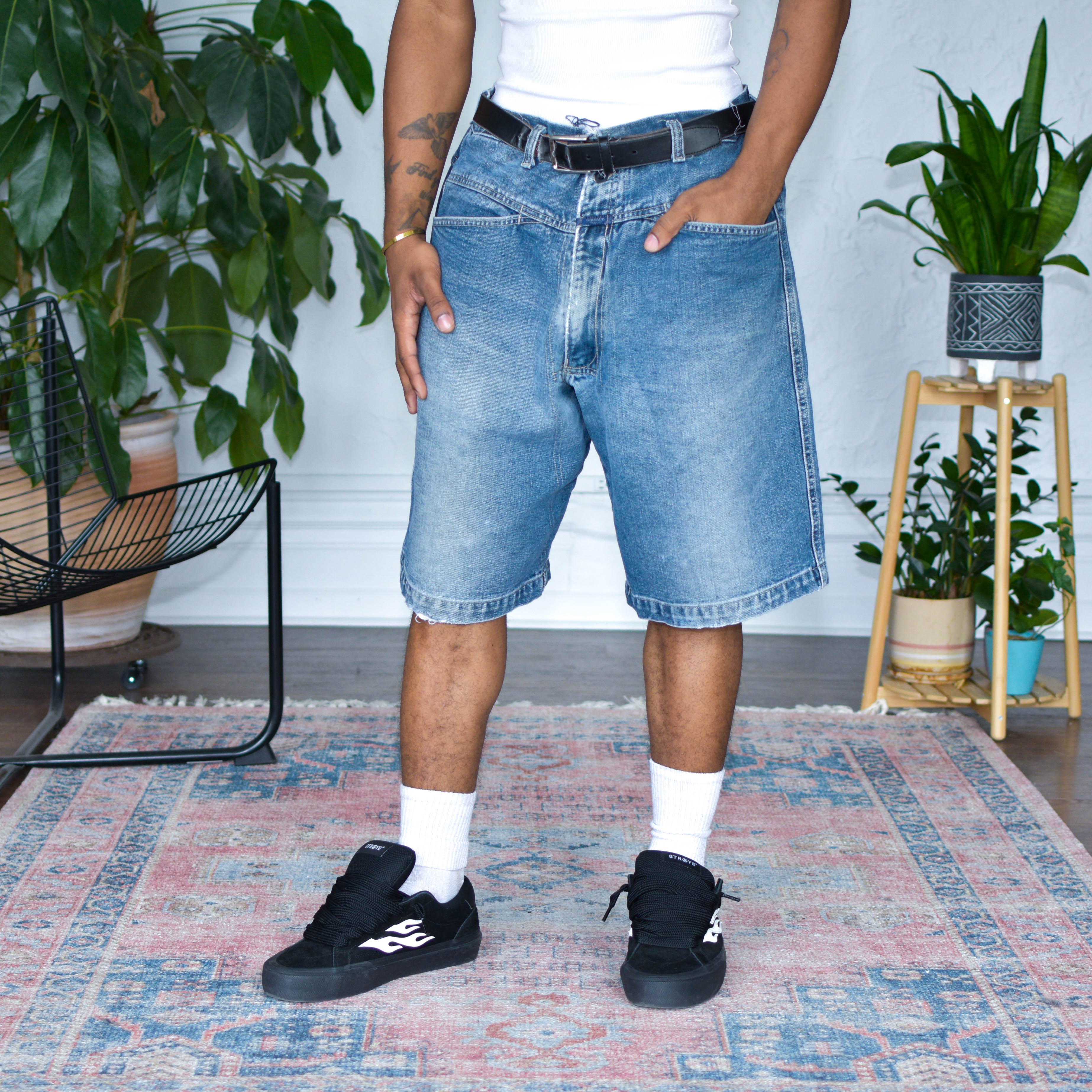 Vintage Girbaud Stone Washed Collection Light Wash Denim Shorts