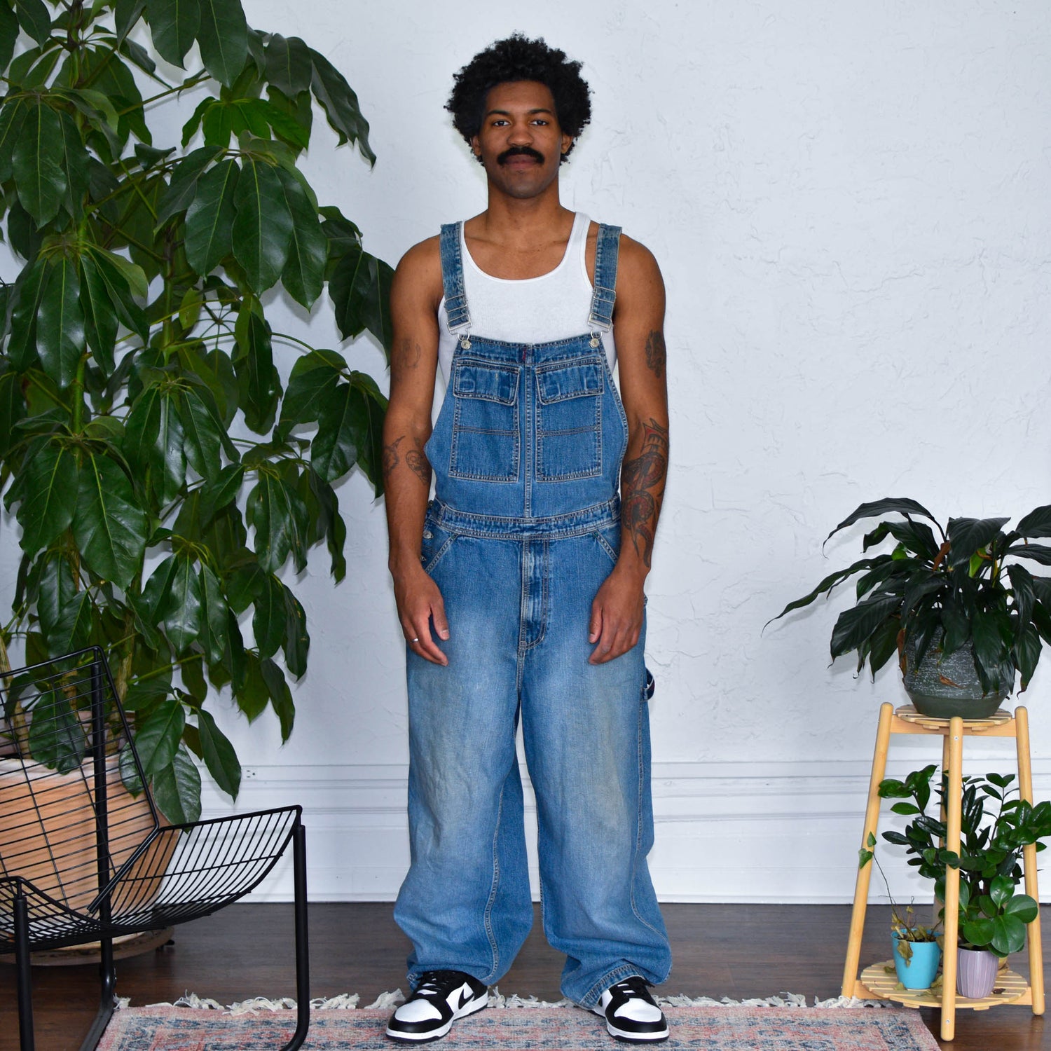 Vintage Tommy Hilfiger Guns & Roses Patch Overalls