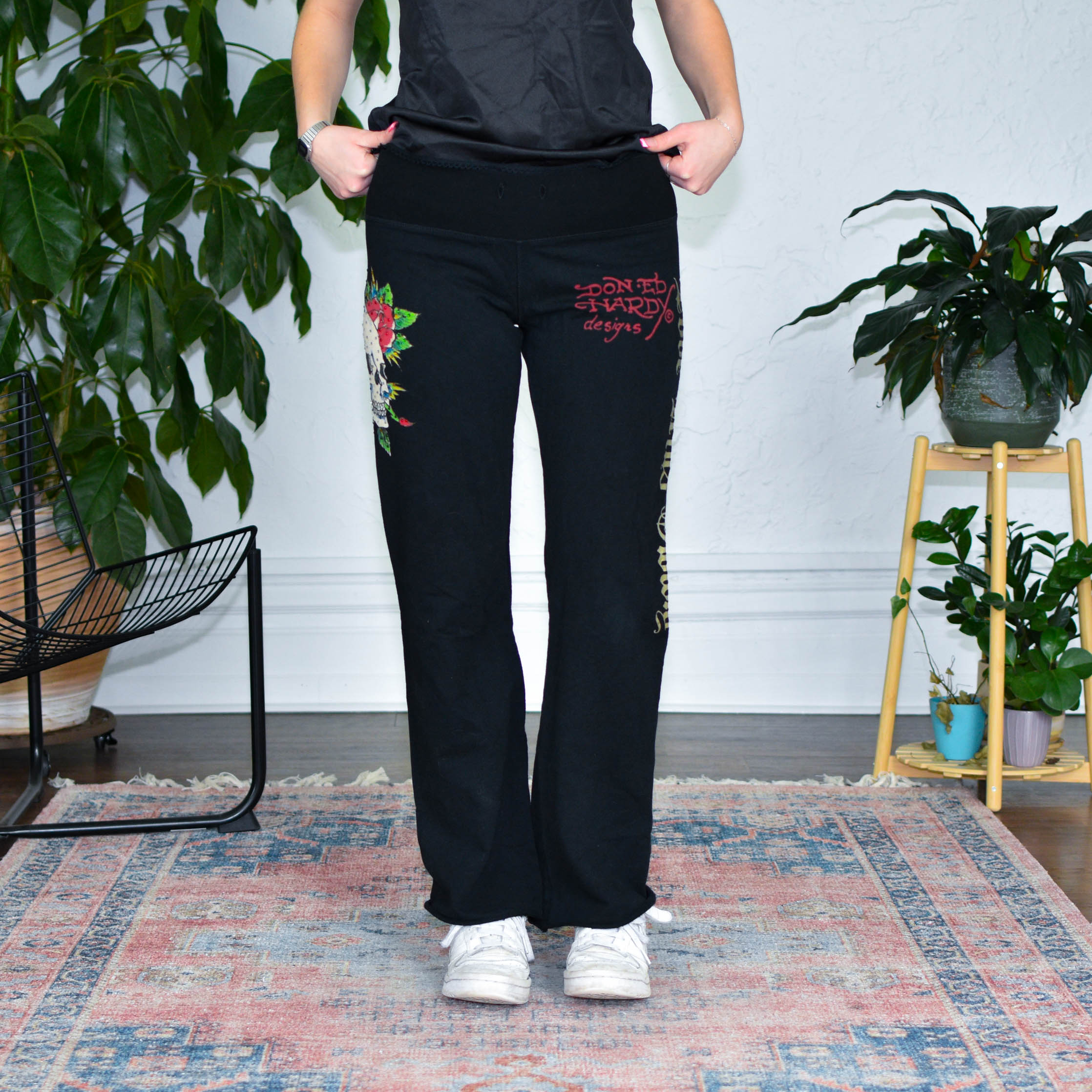 Y2k Ed Hardy Flare Sweatpants
