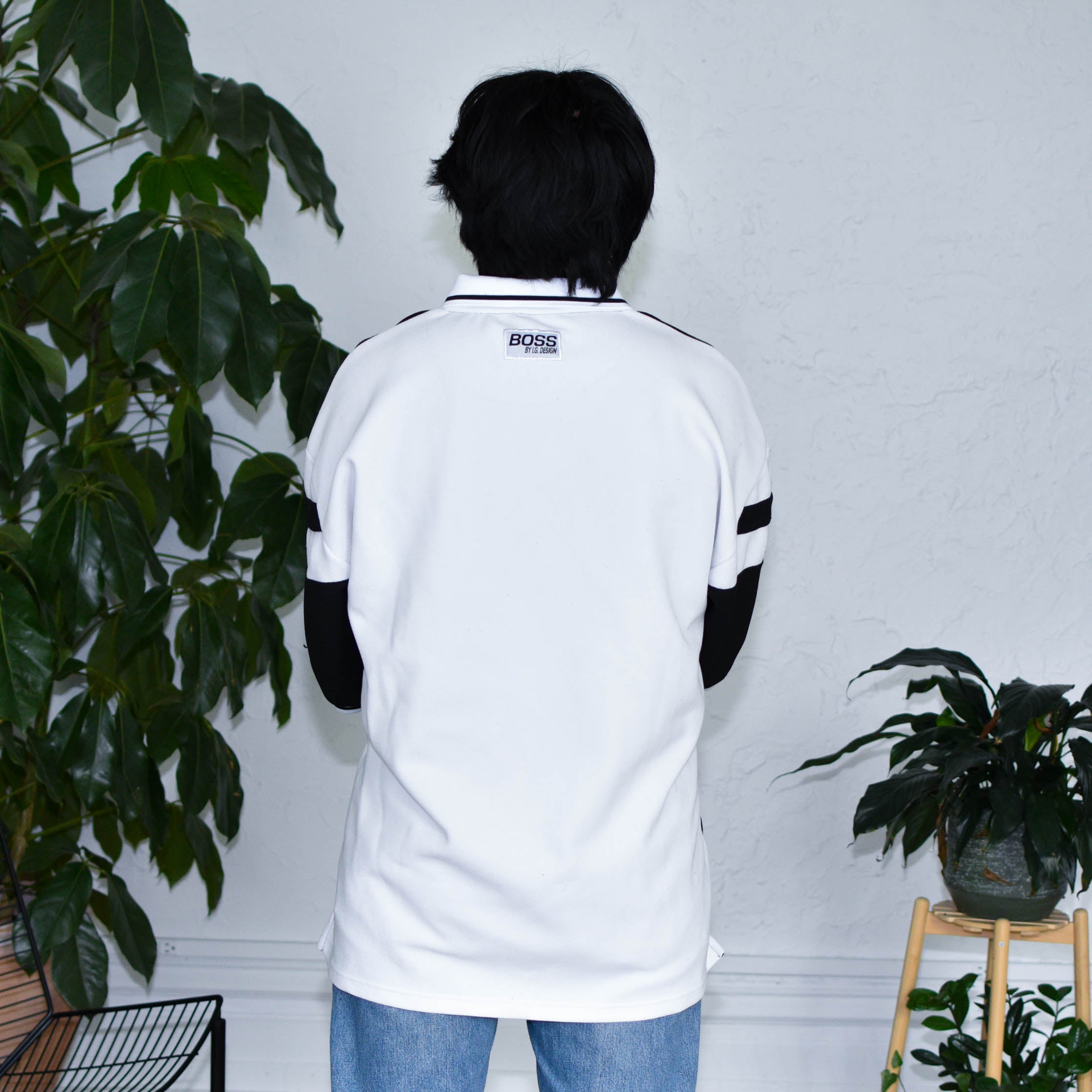 Vintage BOSS Jersey Style Polo Shirt
