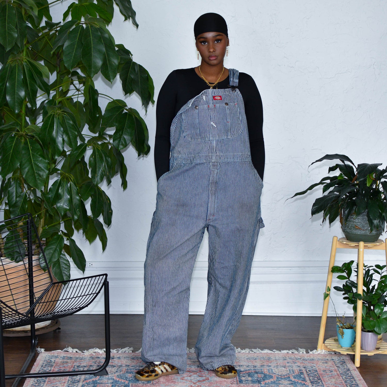 Vintage Dickies Striped Overalls