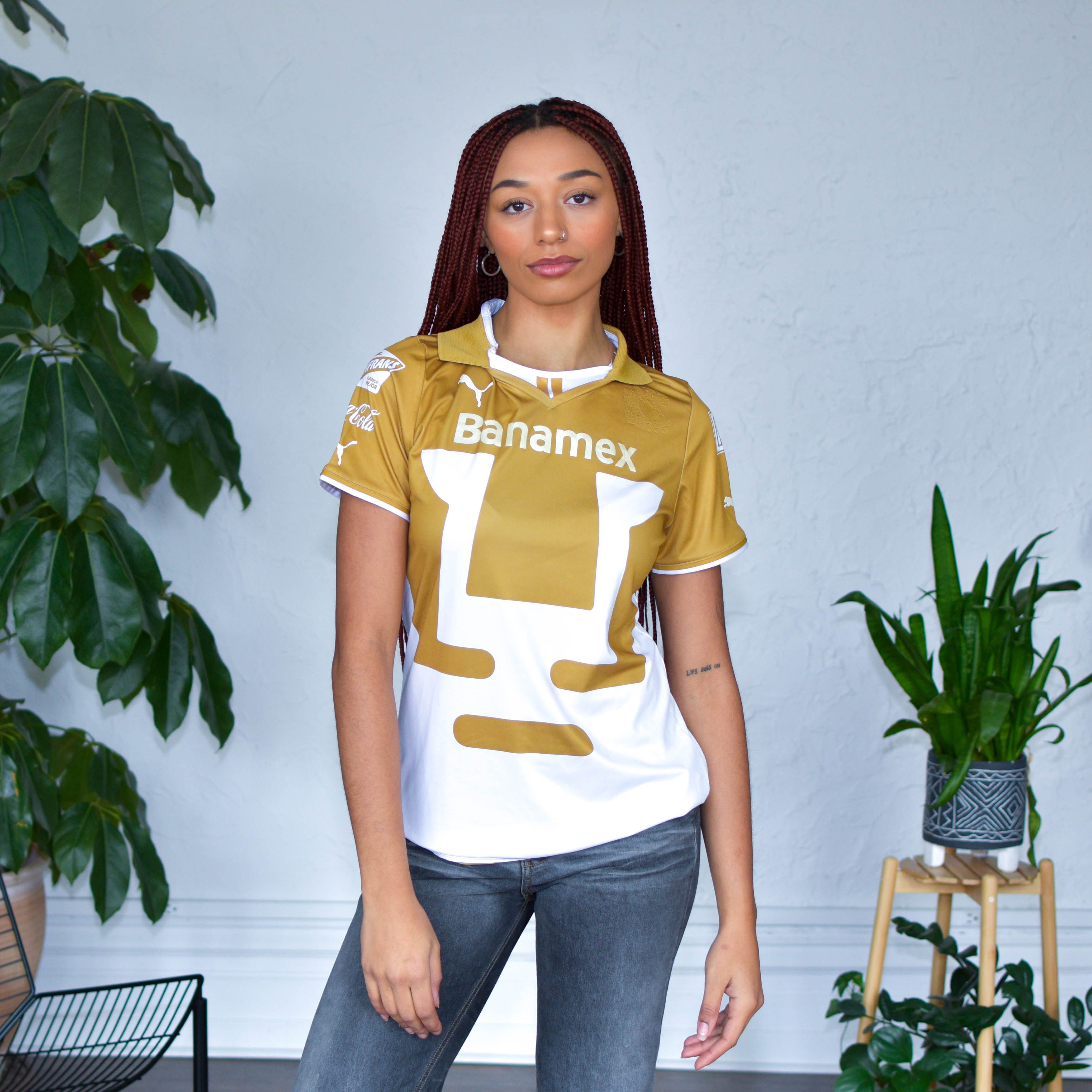 2012-13 Pumas UNAM Puma Femme Home Jersey