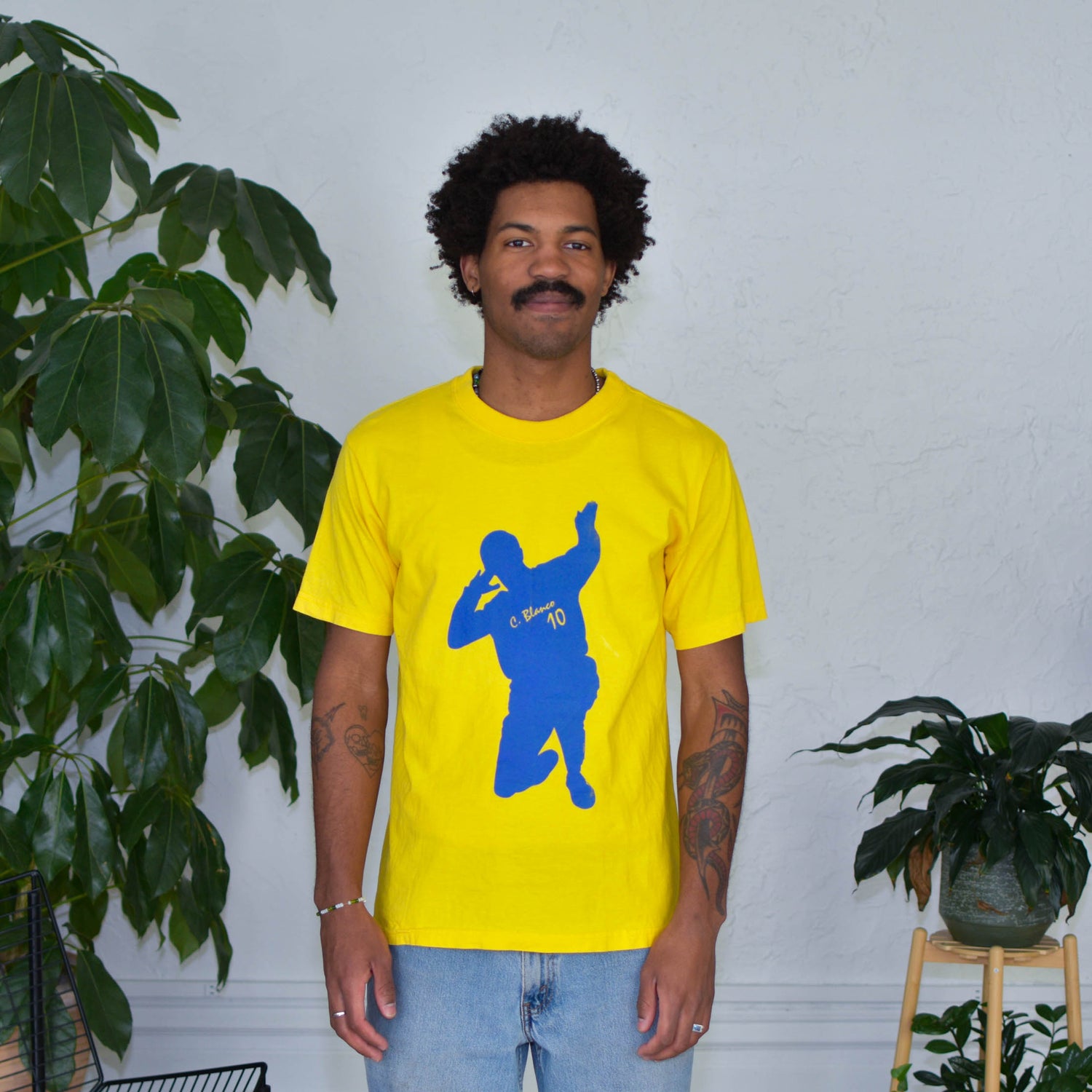 Vintage Club America Cuauhtémoc Blanco Graphic T-Shirt