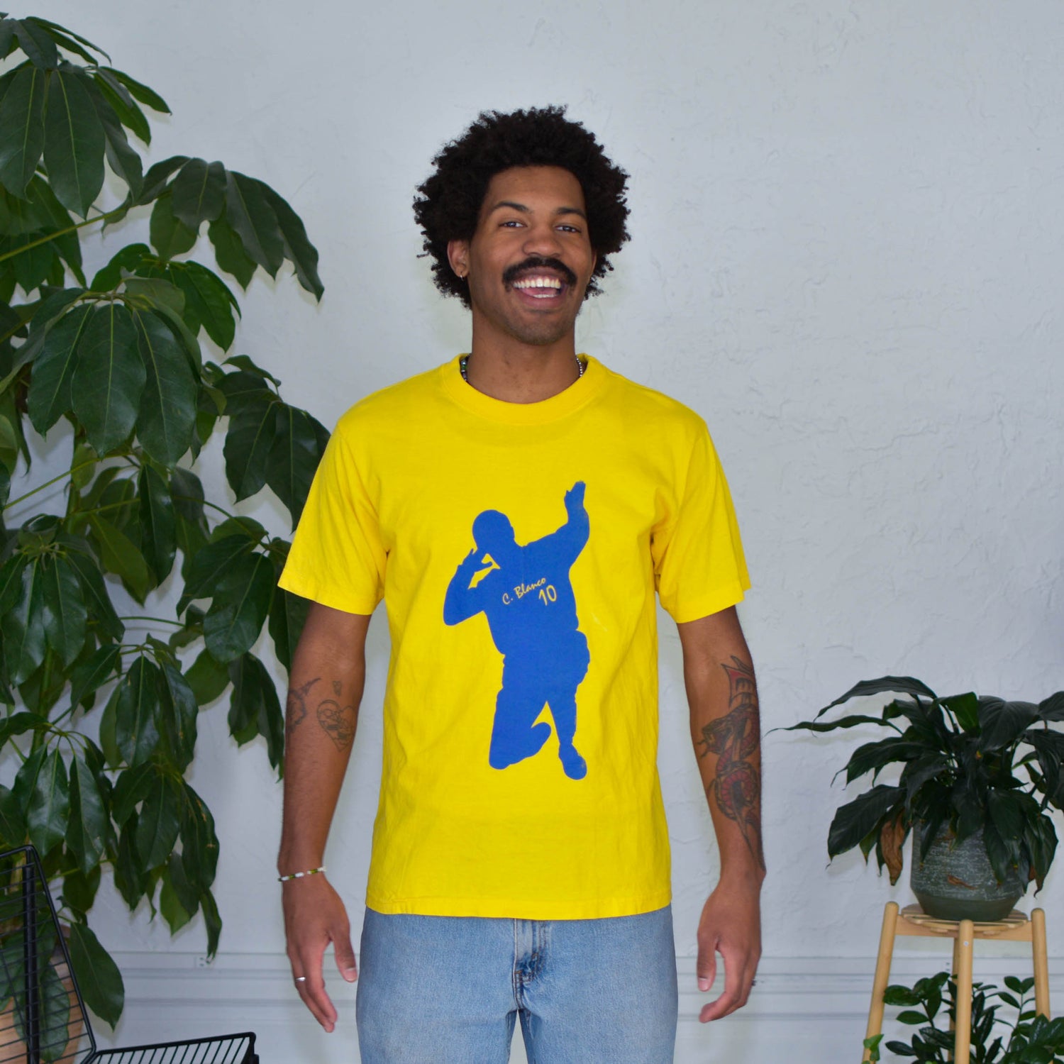 Vintage Club America Cuauhtémoc Blanco Graphic T-Shirt