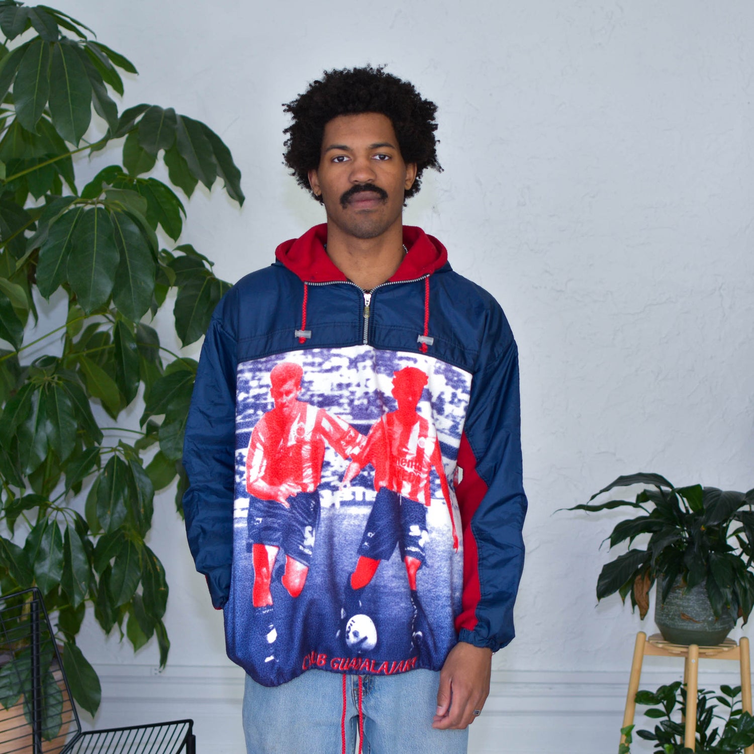 Vintage Chivas de Guadalajara Fleece Quarter Zip Sweatshirt