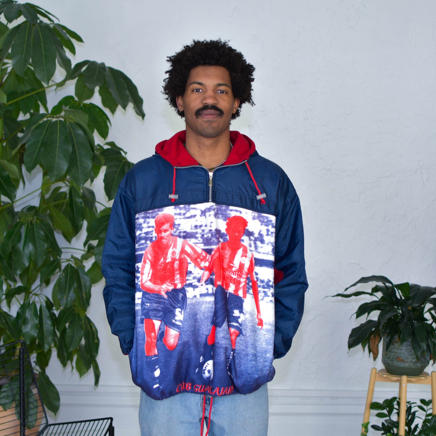 Vintage Chivas de Guadalajara Fleece Quarter Zip Sweatshirt